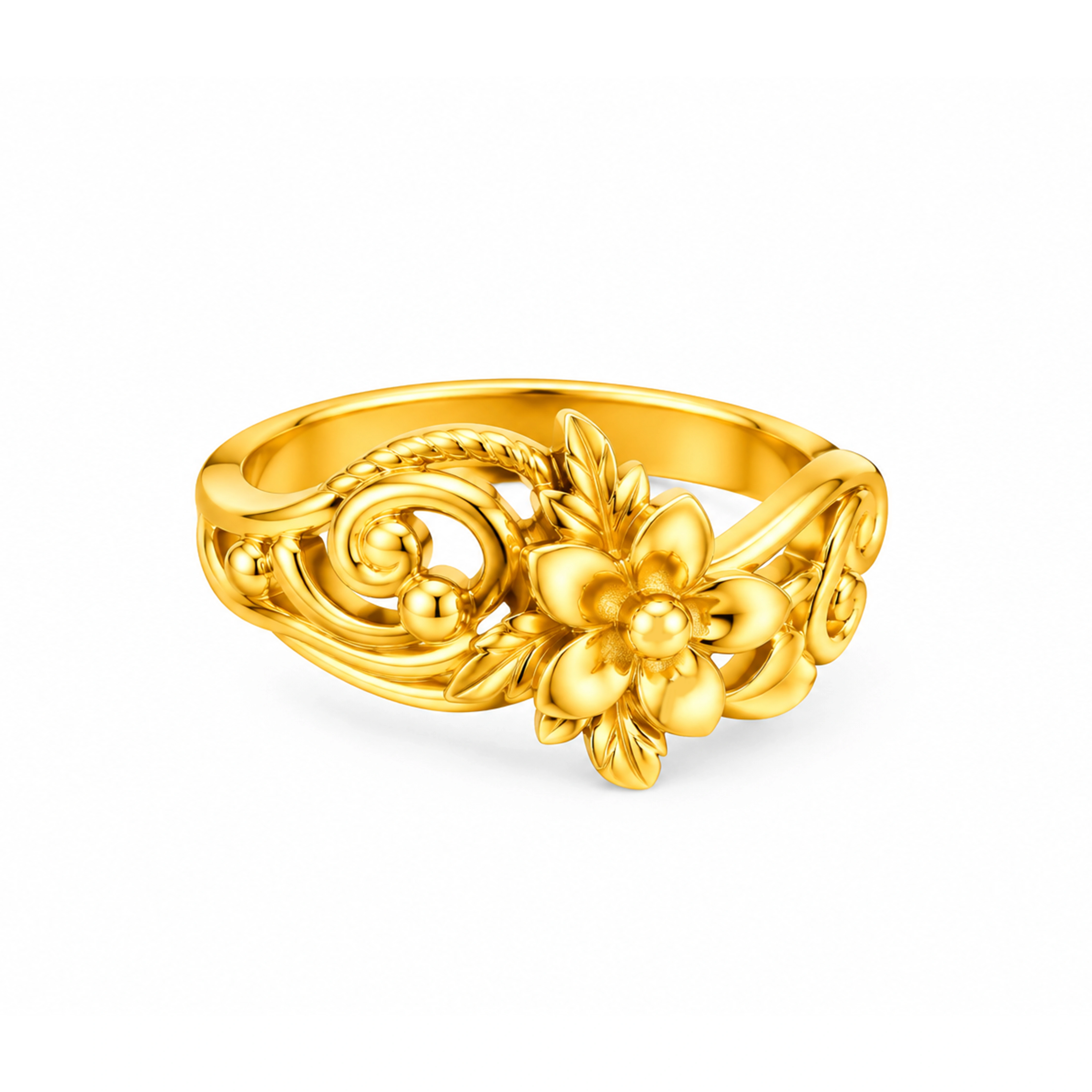 The GLR020219871 Gold Ladies Ring