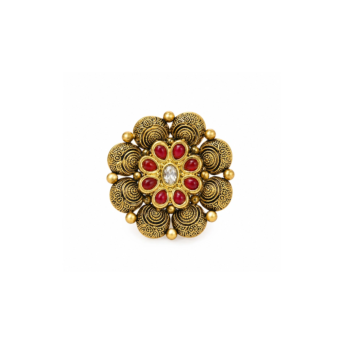 The GLR023610047 Gold Ladies Ring