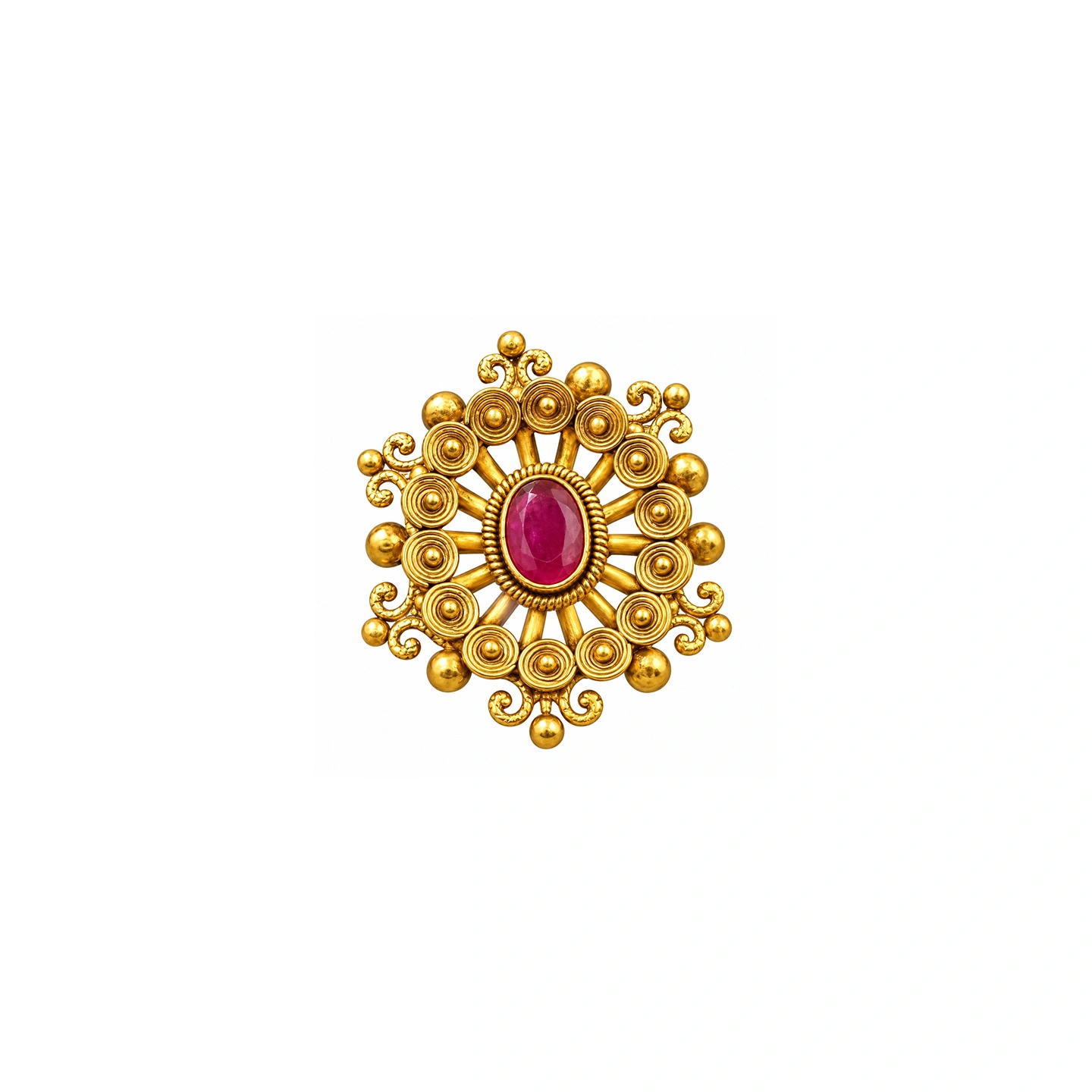 The GLR026111047 Gold Ladies Ring