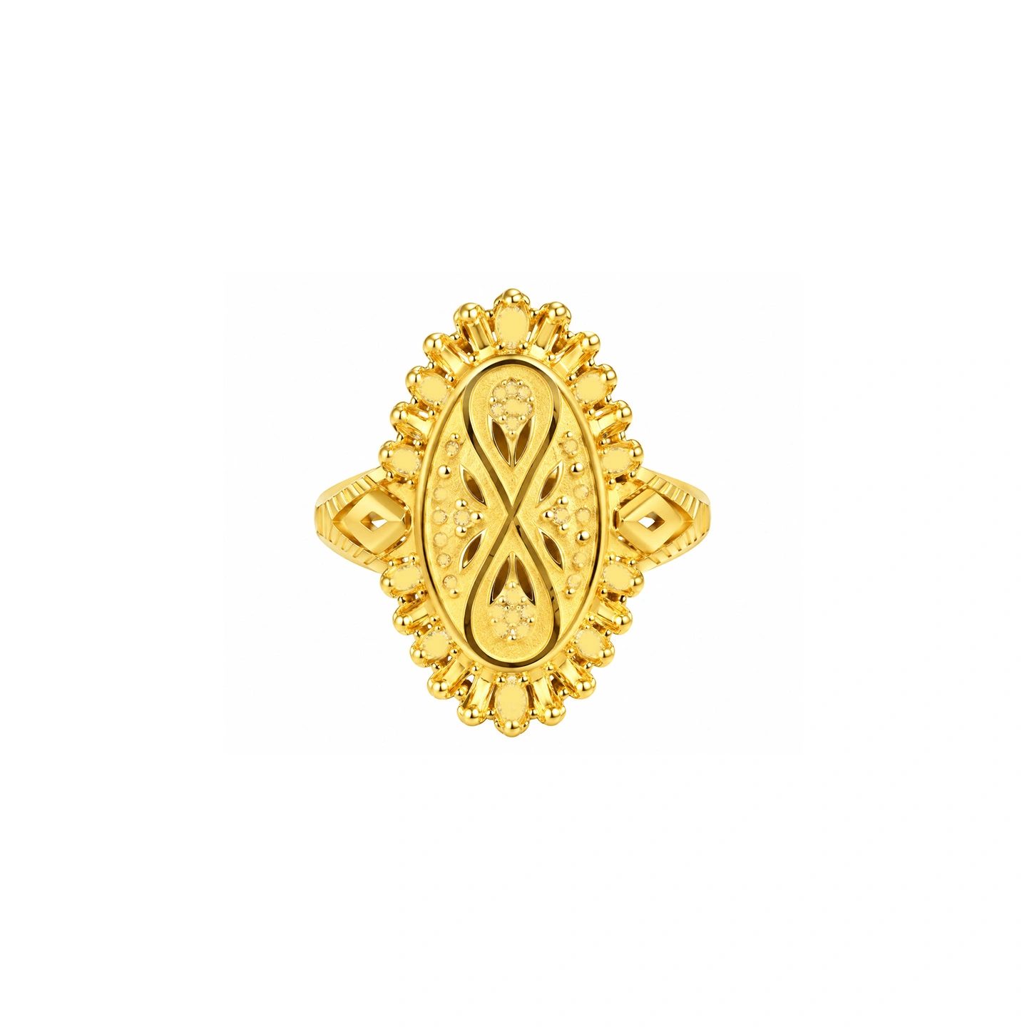 The GLR026710066 Gold Ladies Ring