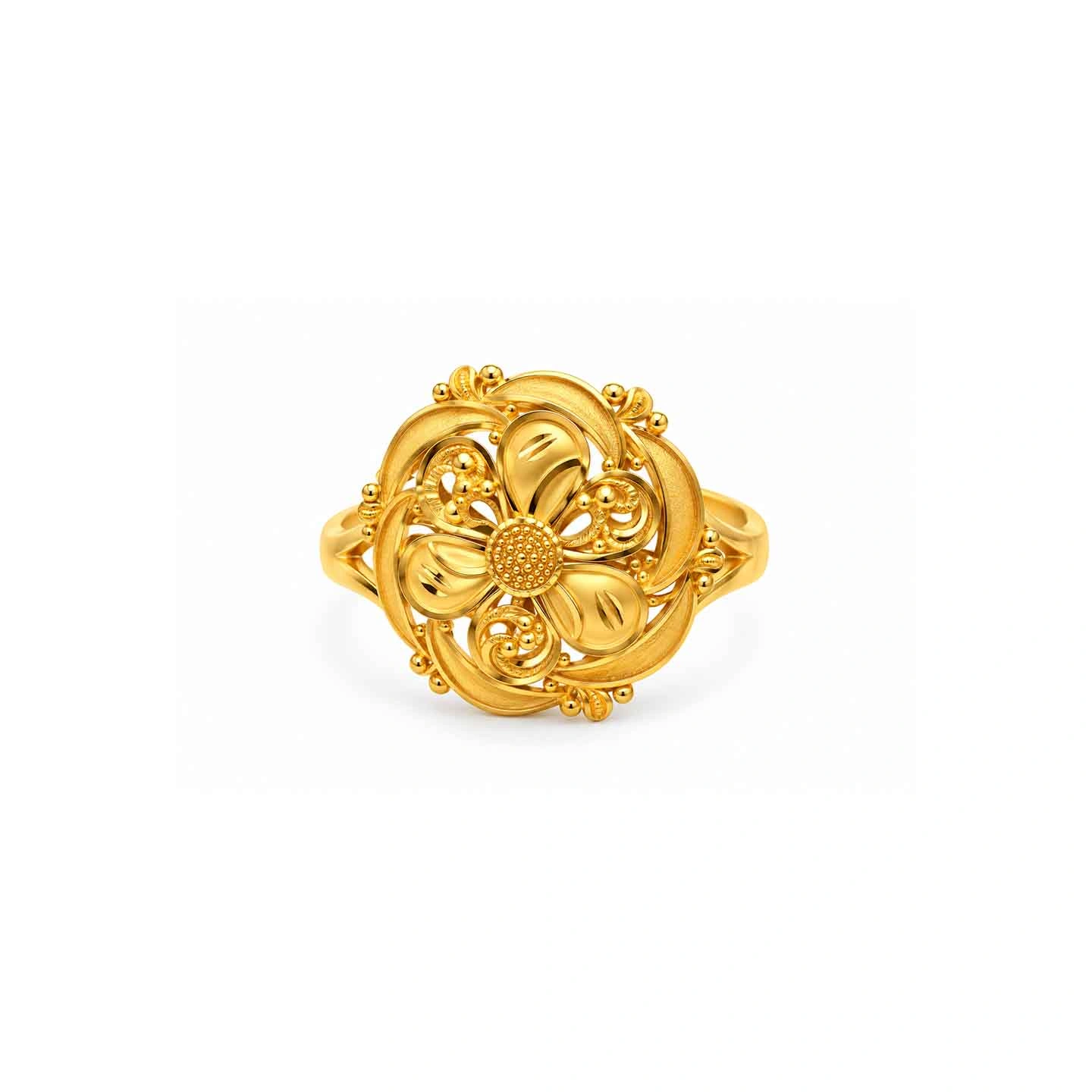 The GLR027015912 Gold Ladies Ring