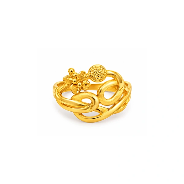 The GLR065410002 Gold Ladies Ring