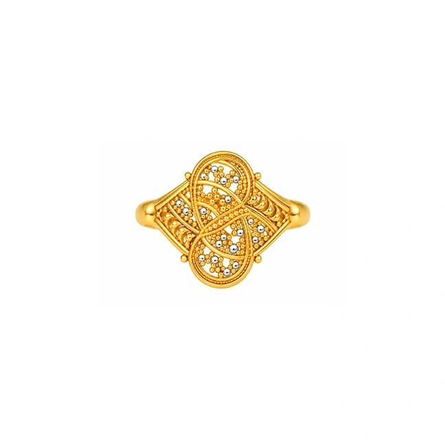 The GLR080210287 Gold Ladies Ring
