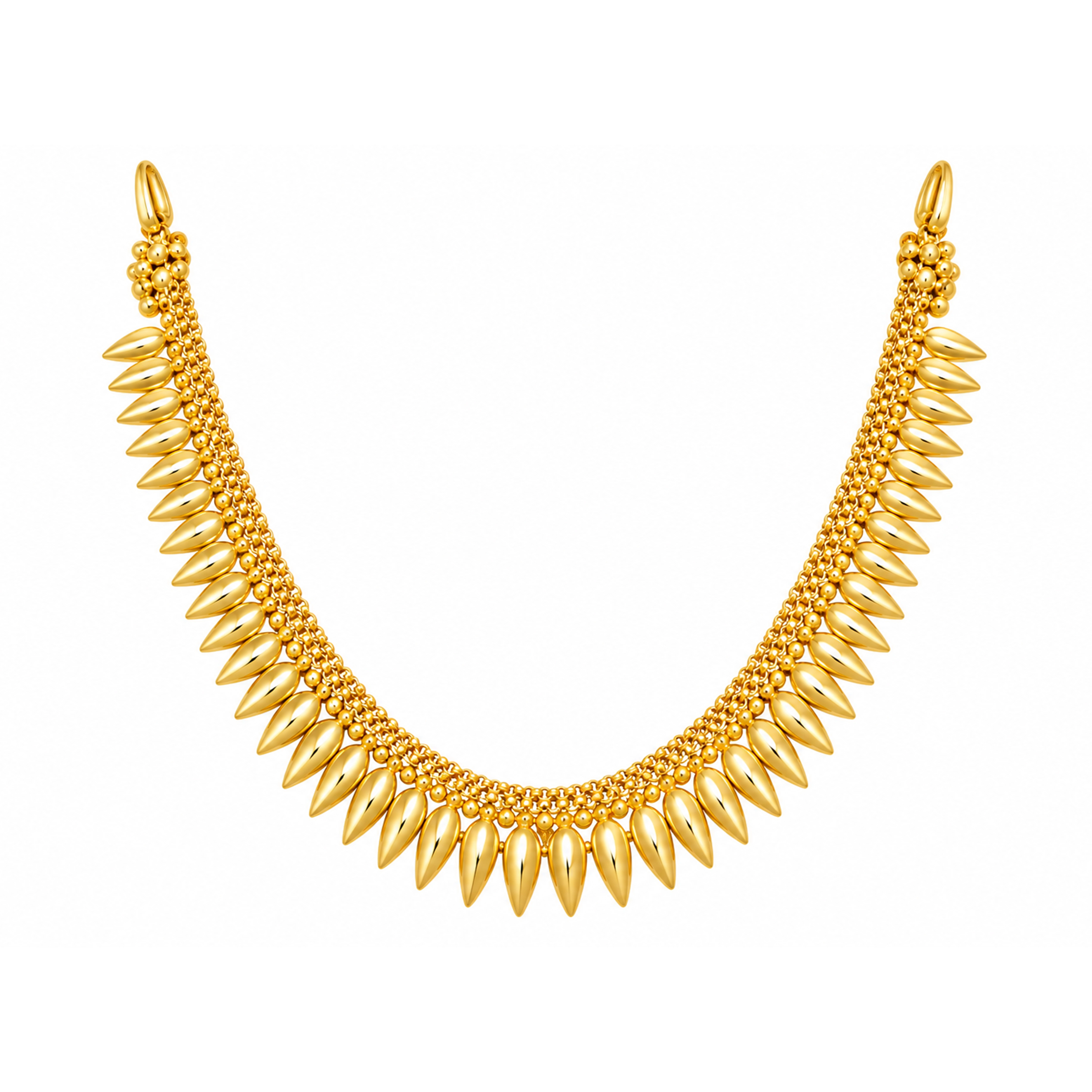 The GSS006400487 Gold Short Necklace Set