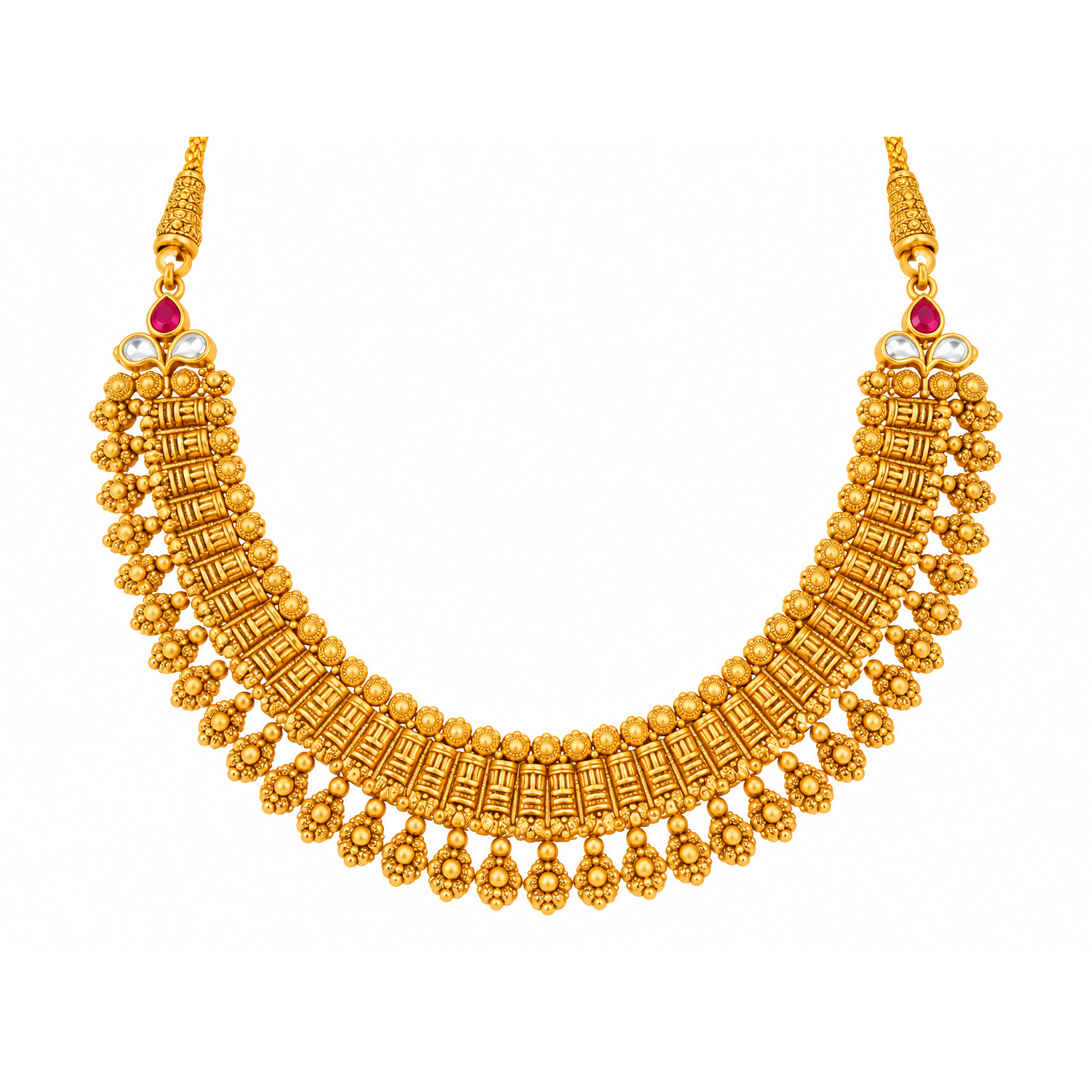 The GSS011010497 Gold Short Necklace Set