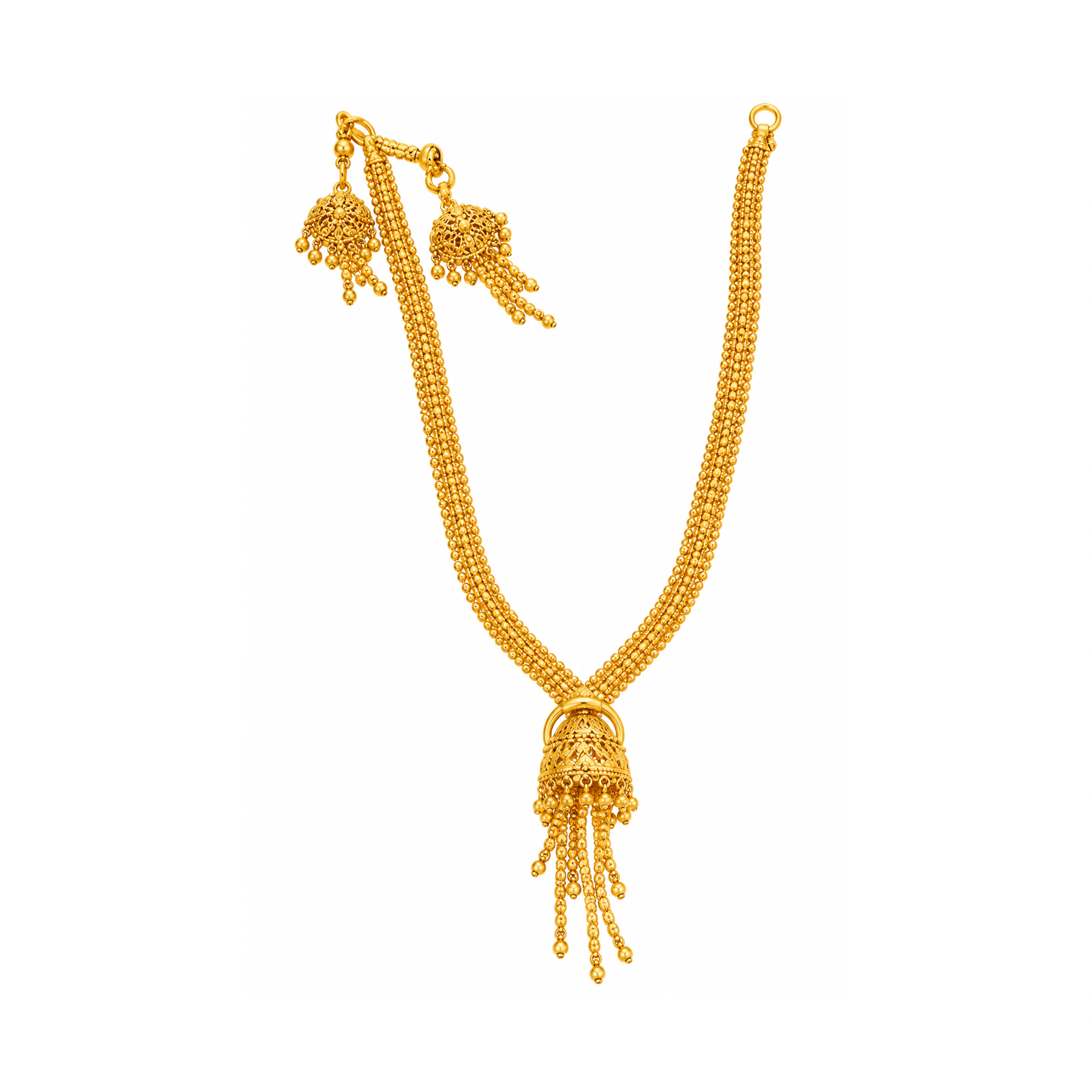 The GSS011500005 Gold Short Necklace Set