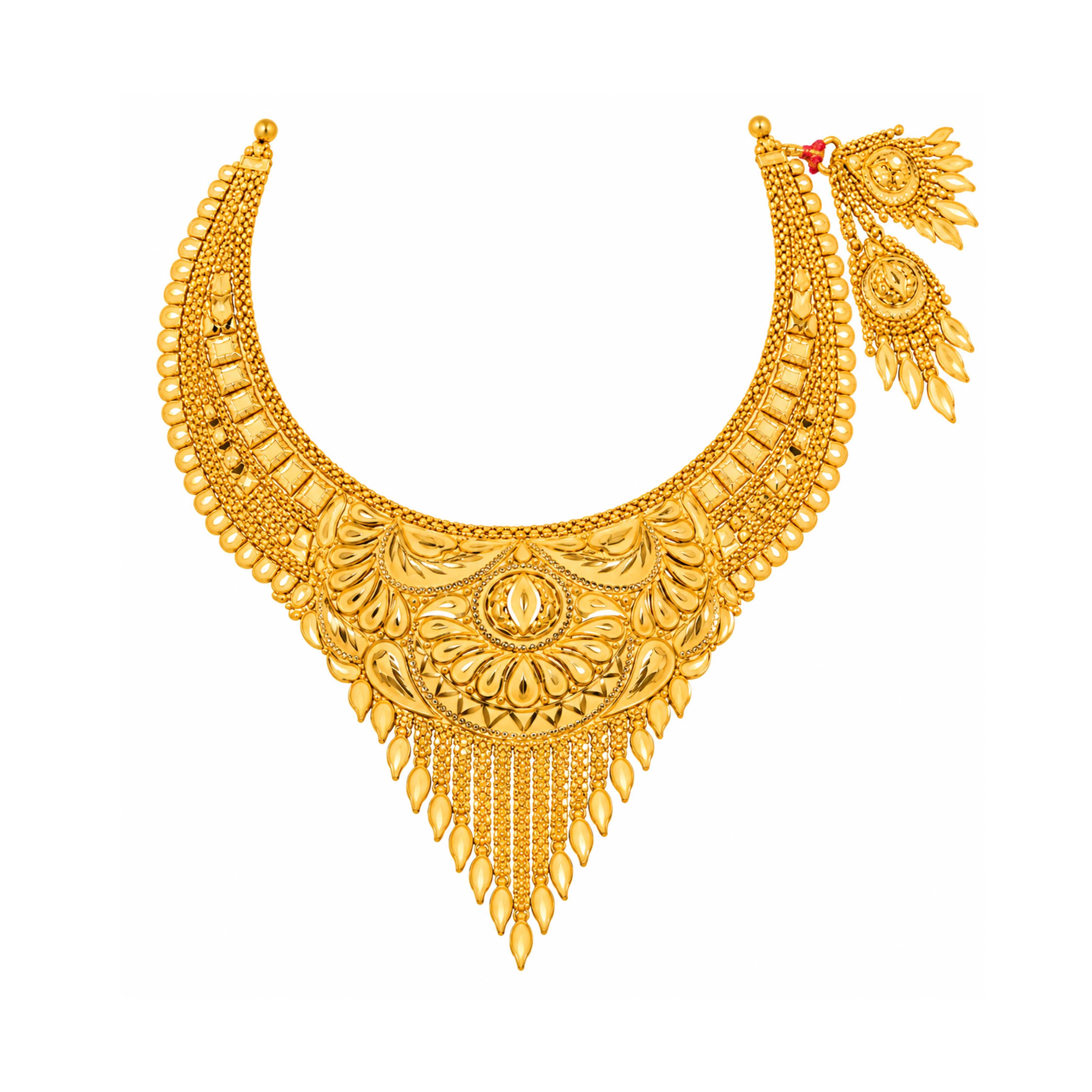 The GSS011910018 Gold Short Necklace Set