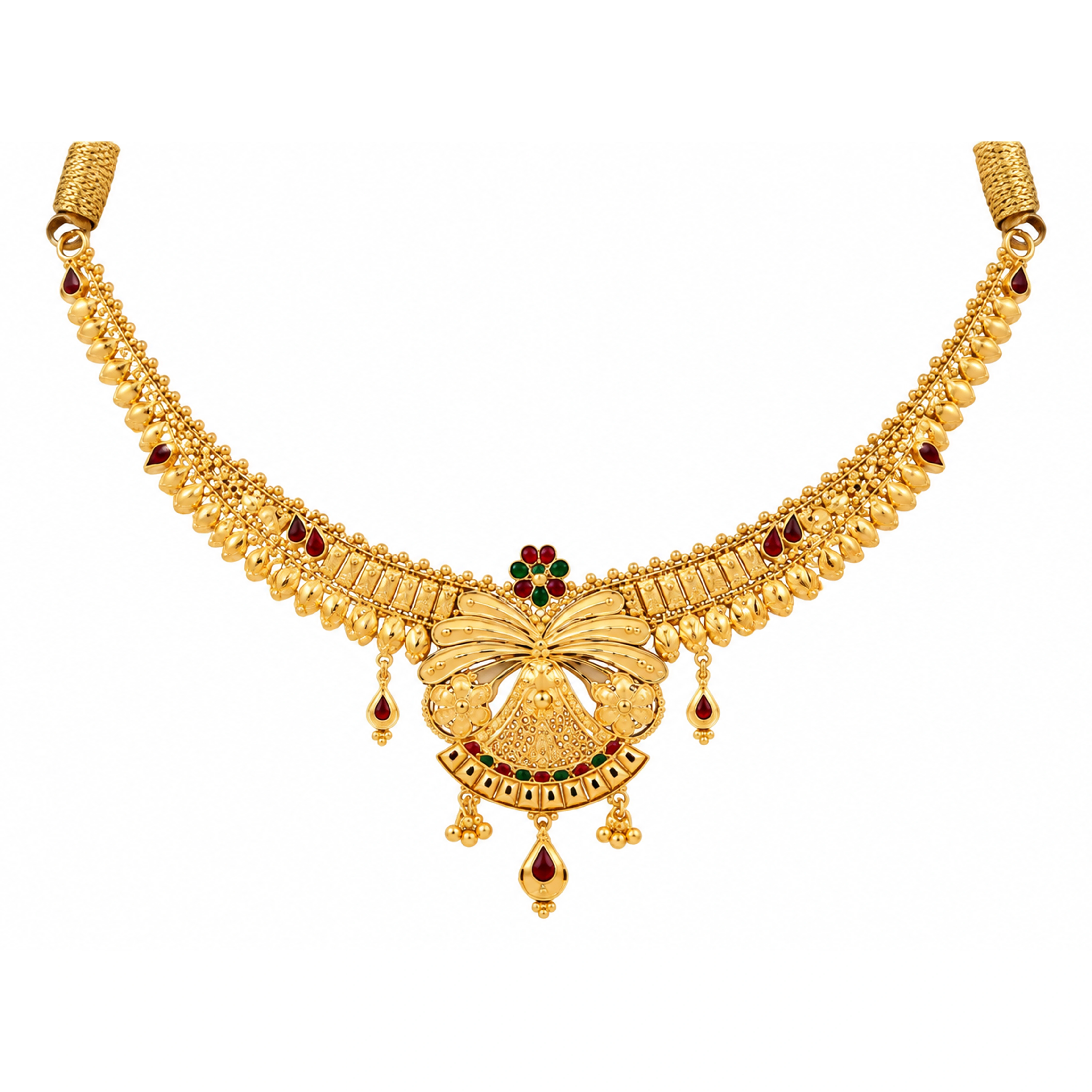 The GSS012910503 Gold Short Necklace Set