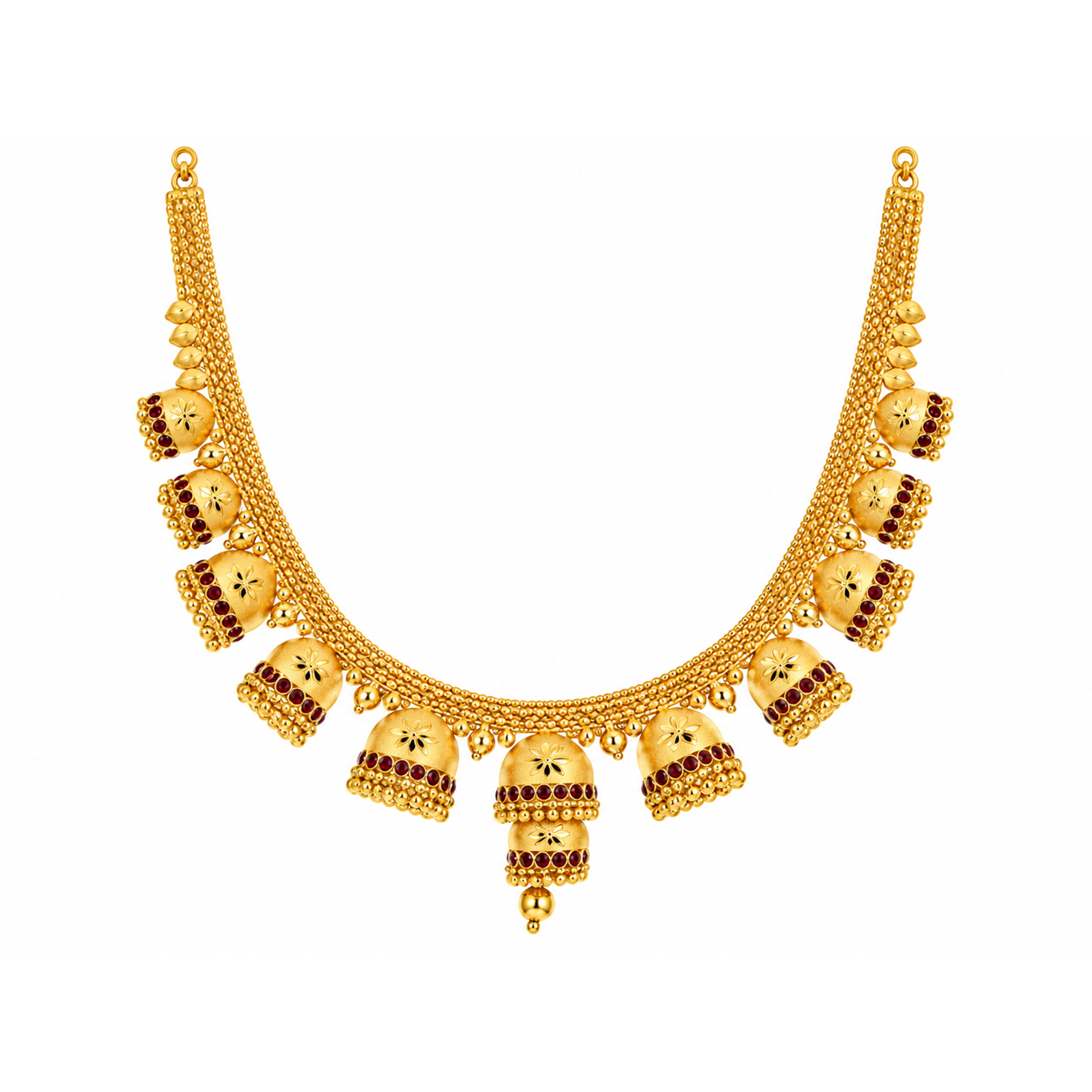 The GSS013510102 Gold Short Necklace Set