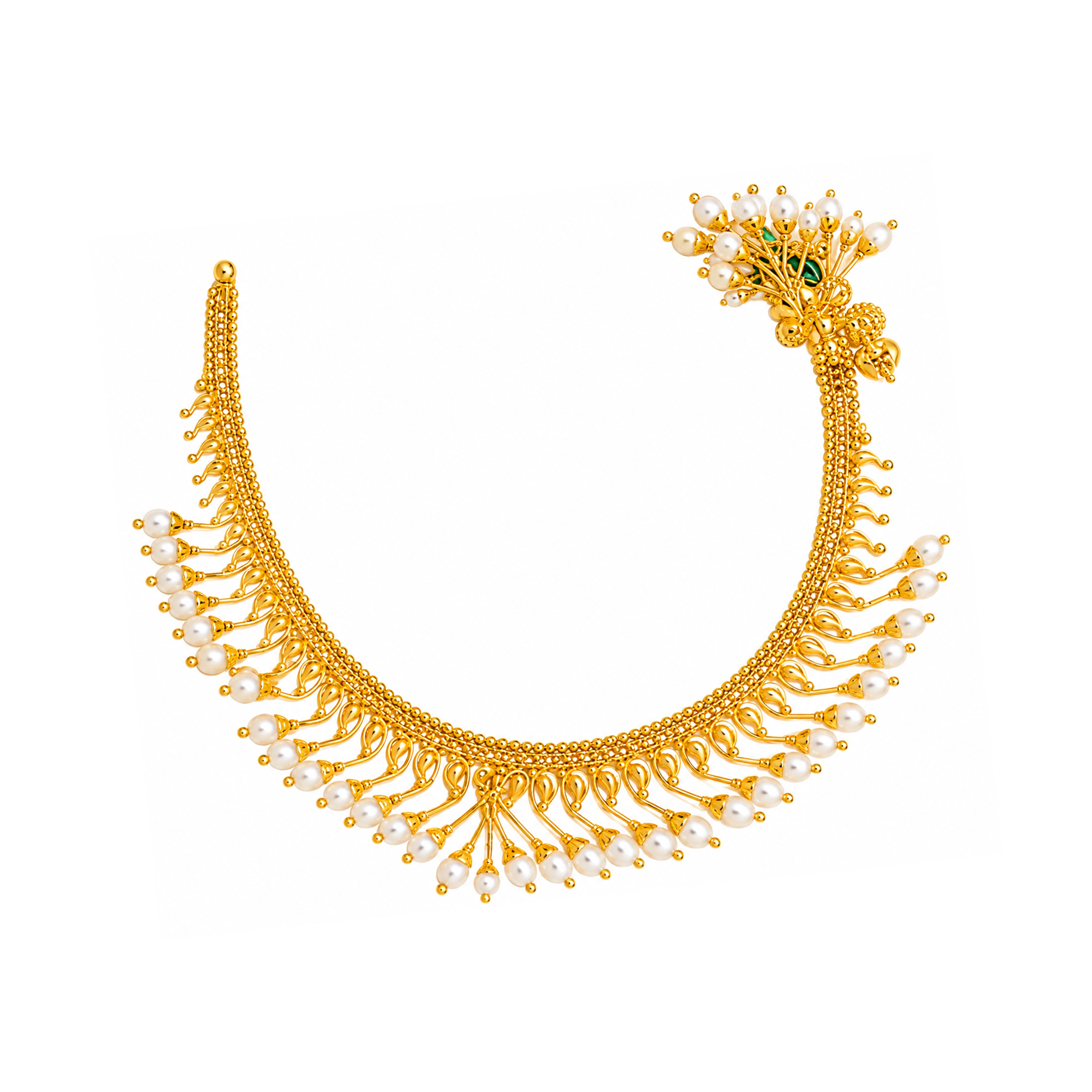The GSS018210007 Gold Short Necklace Set