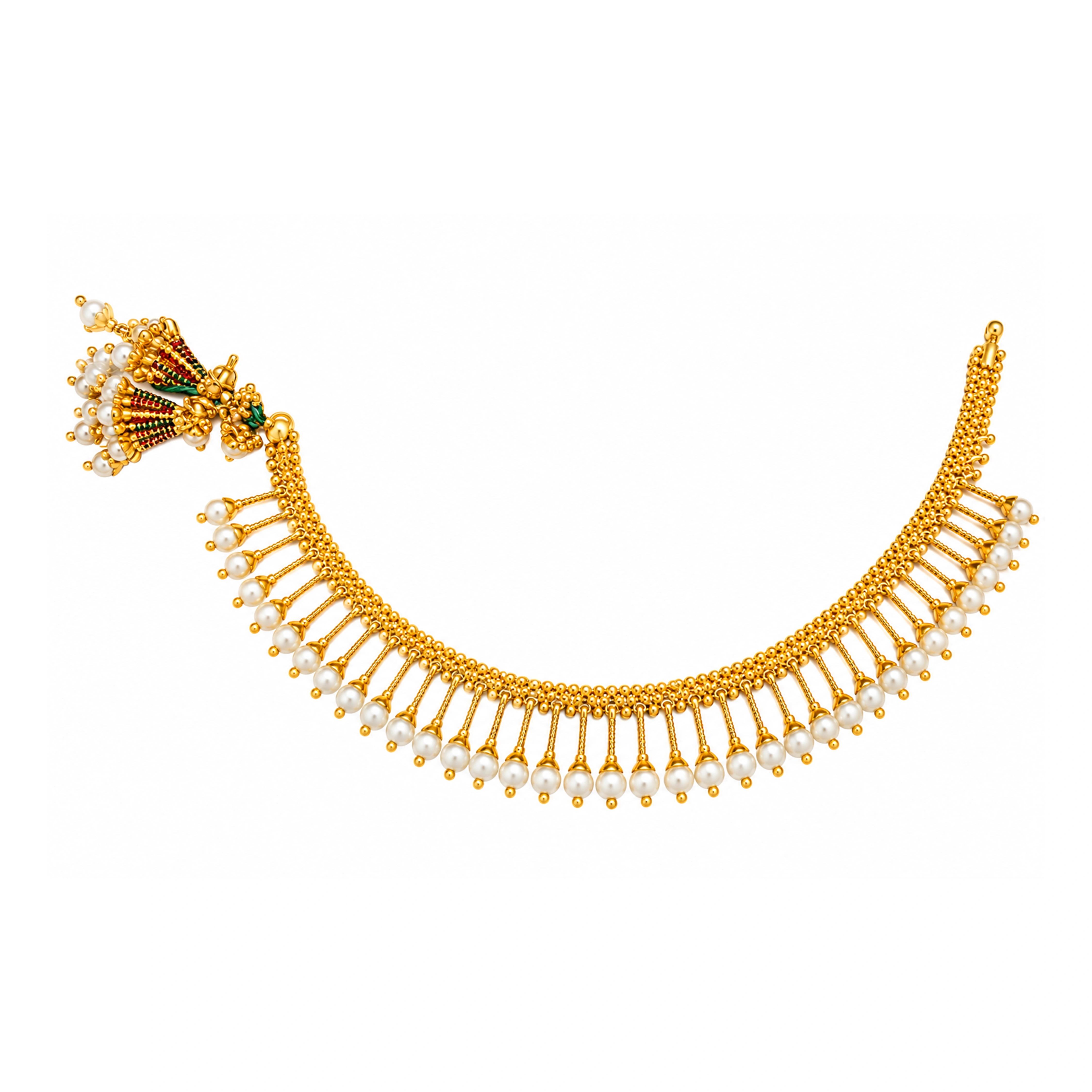The GSS018210011 Gold Short Necklace Set