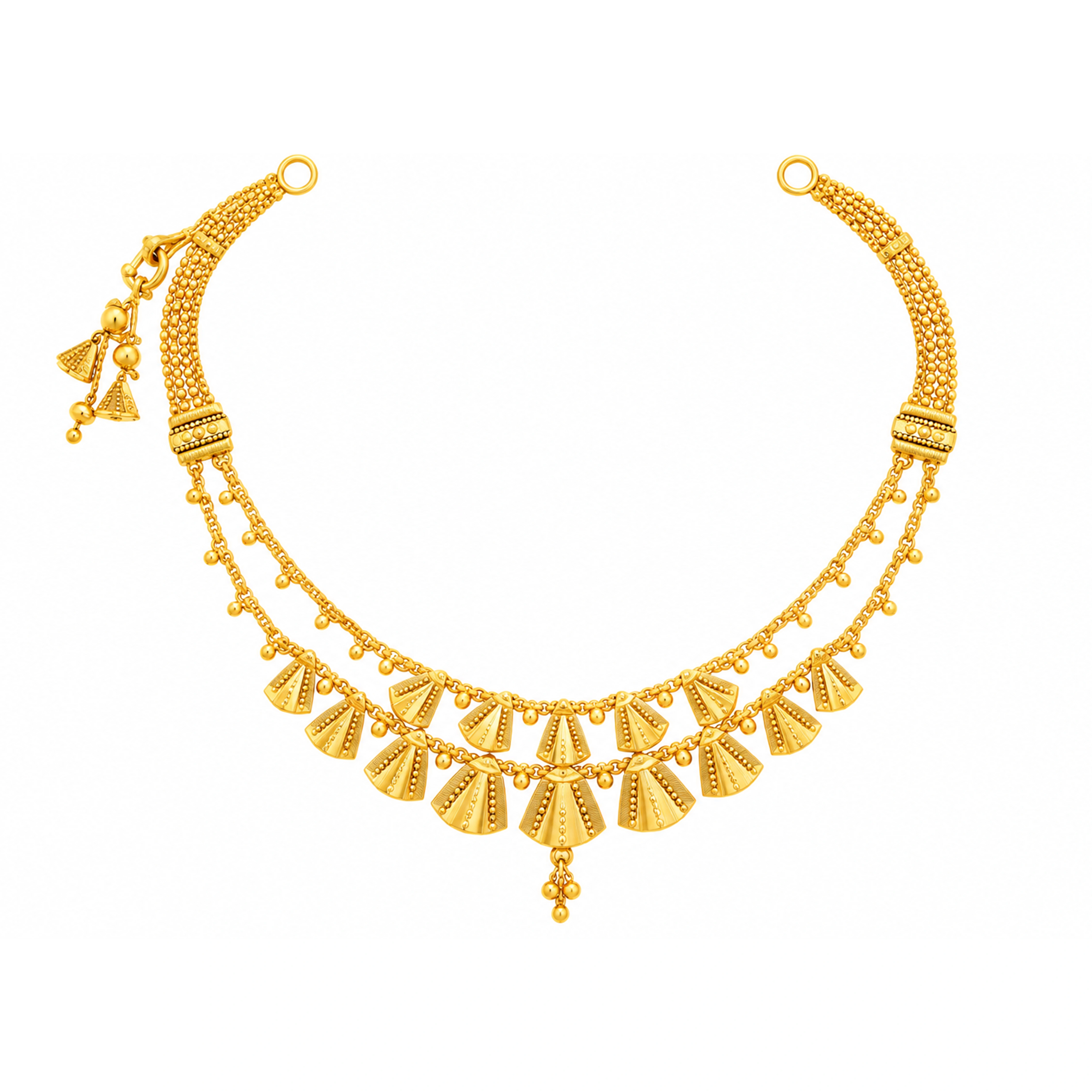 The GSS020219701 Gold Short Necklace Set