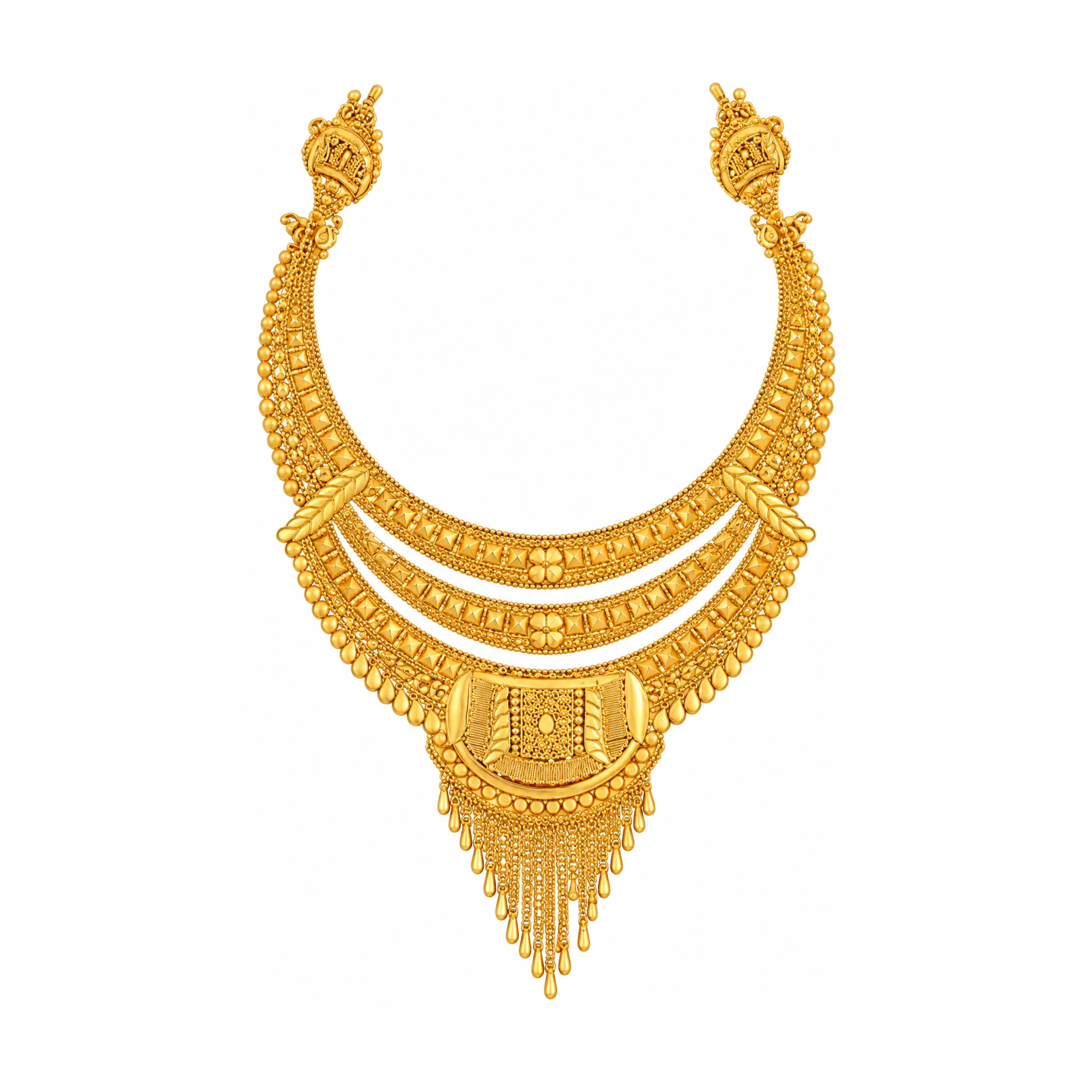 The GSS021210055 Gold Short Necklace Set