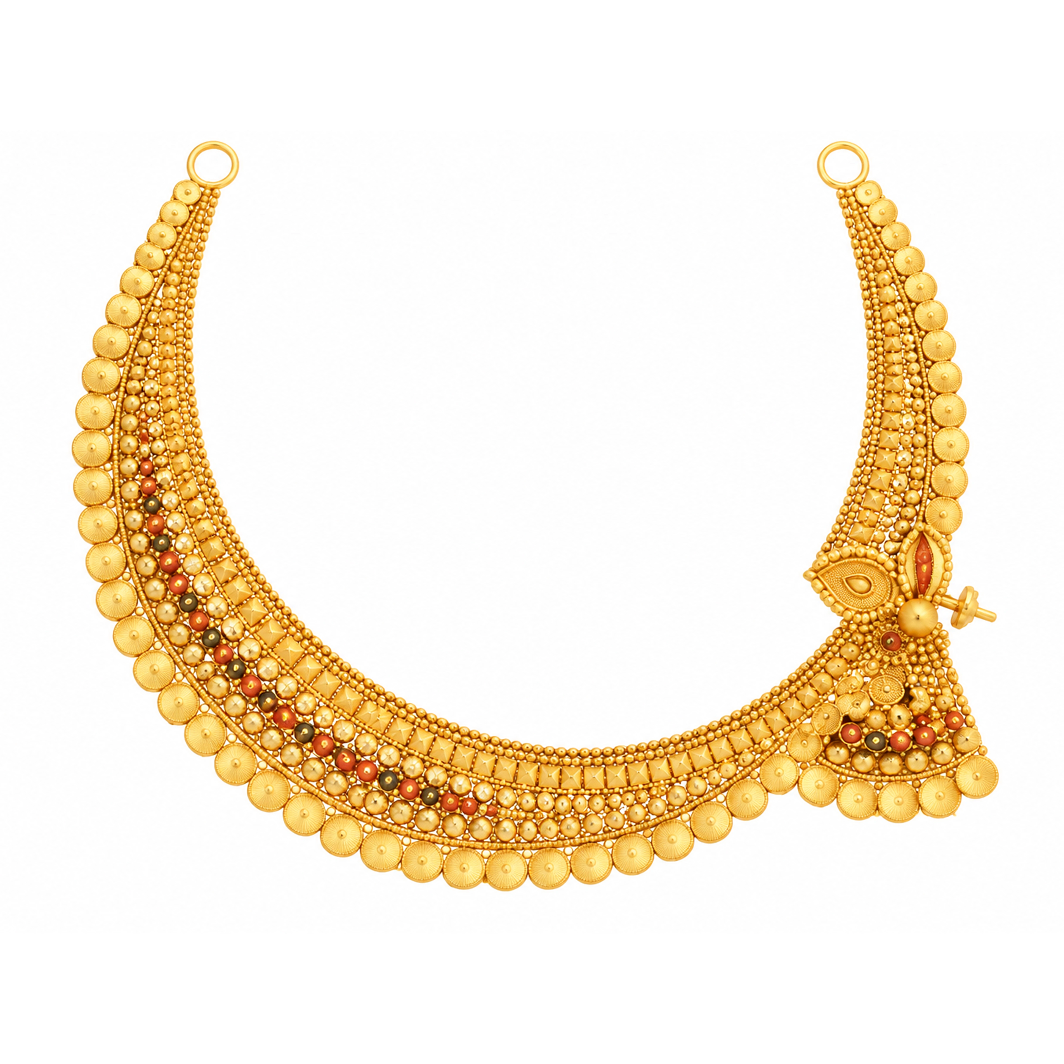 The GSS021210060 Gold Short Necklace Set