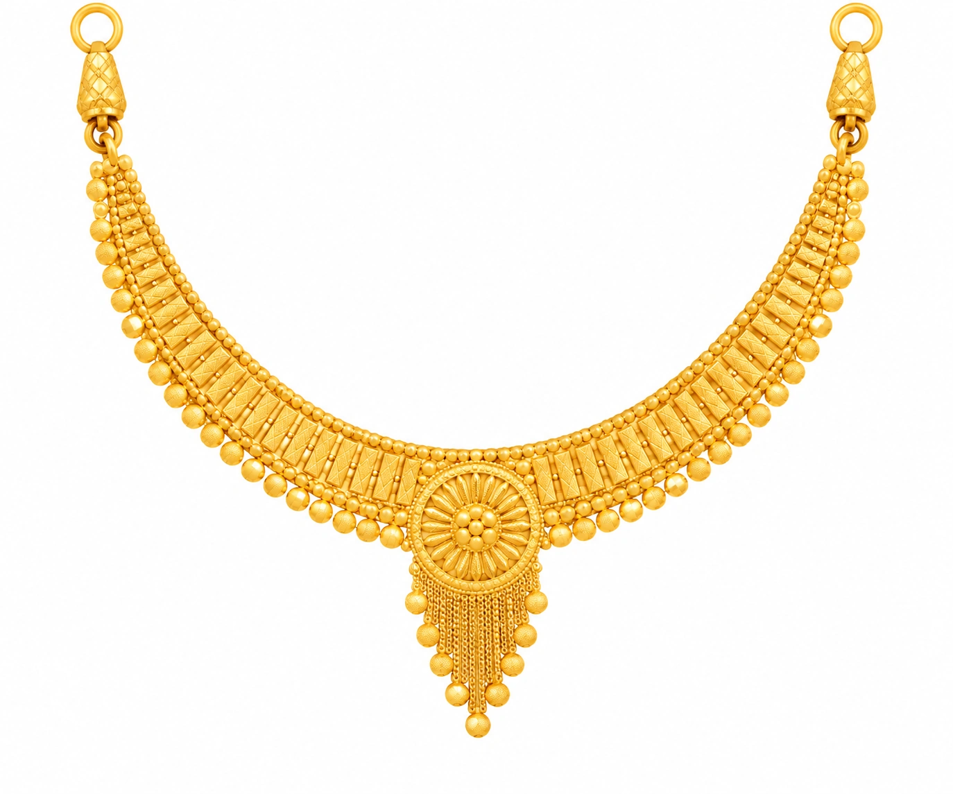 The GSS021516169 Gold Short Necklace Set