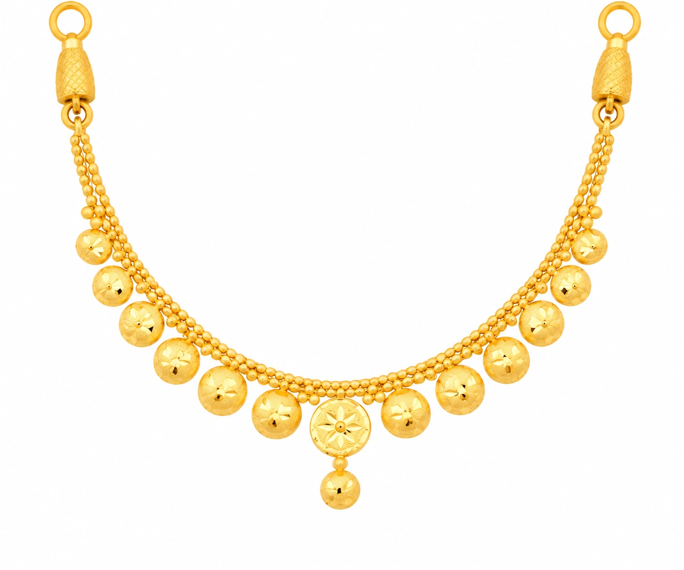 The GSS021516181 Gold Short Necklace Set