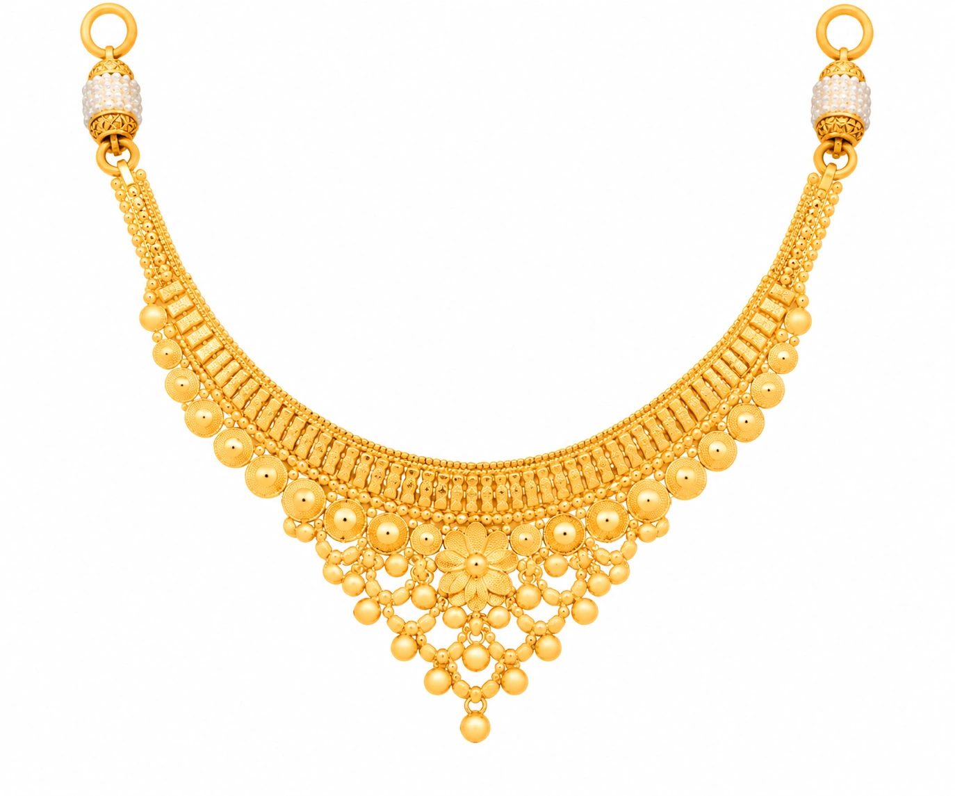 The GSS021516182 Gold Short Necklace Set
