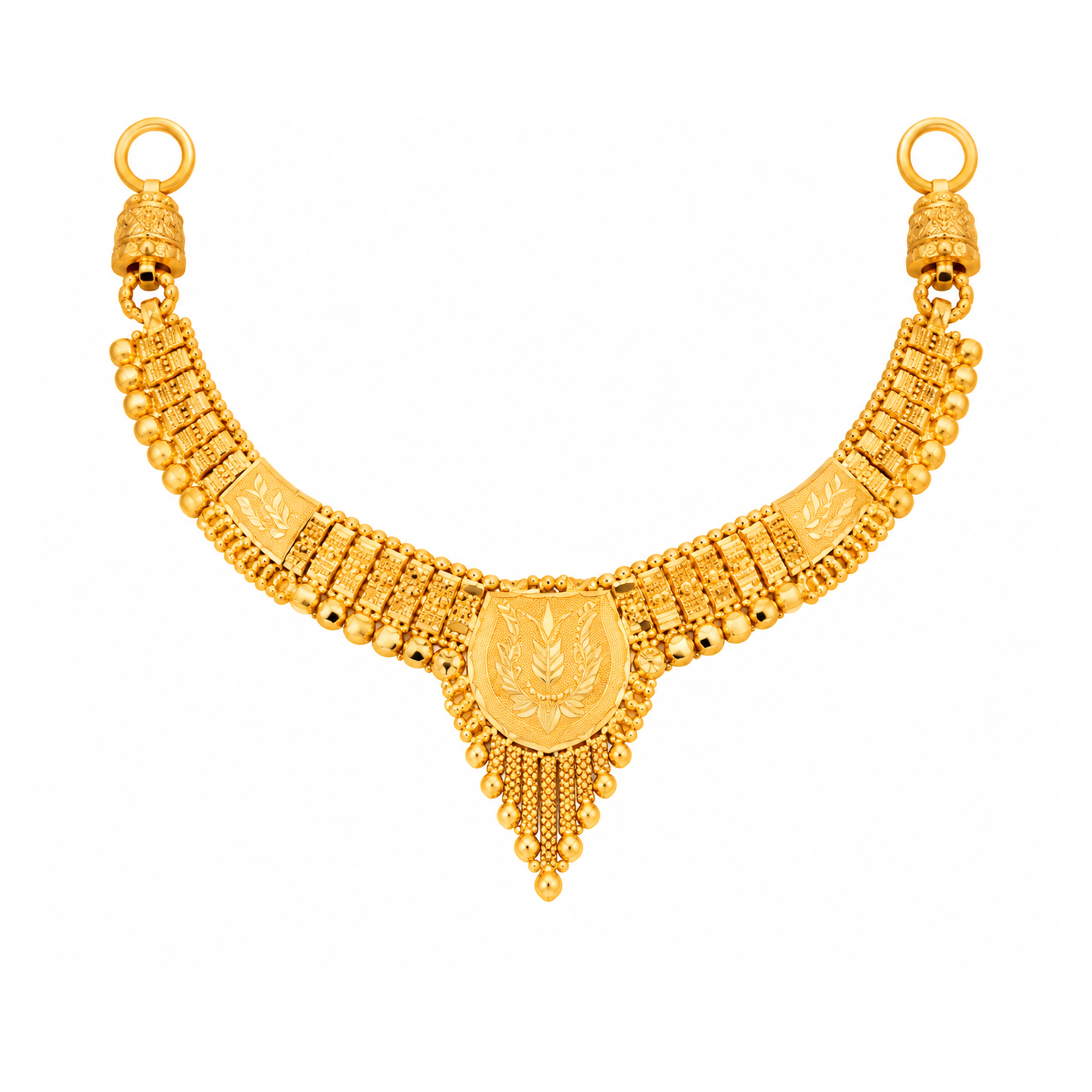 The GSS021516727 Gold Short Necklace Set