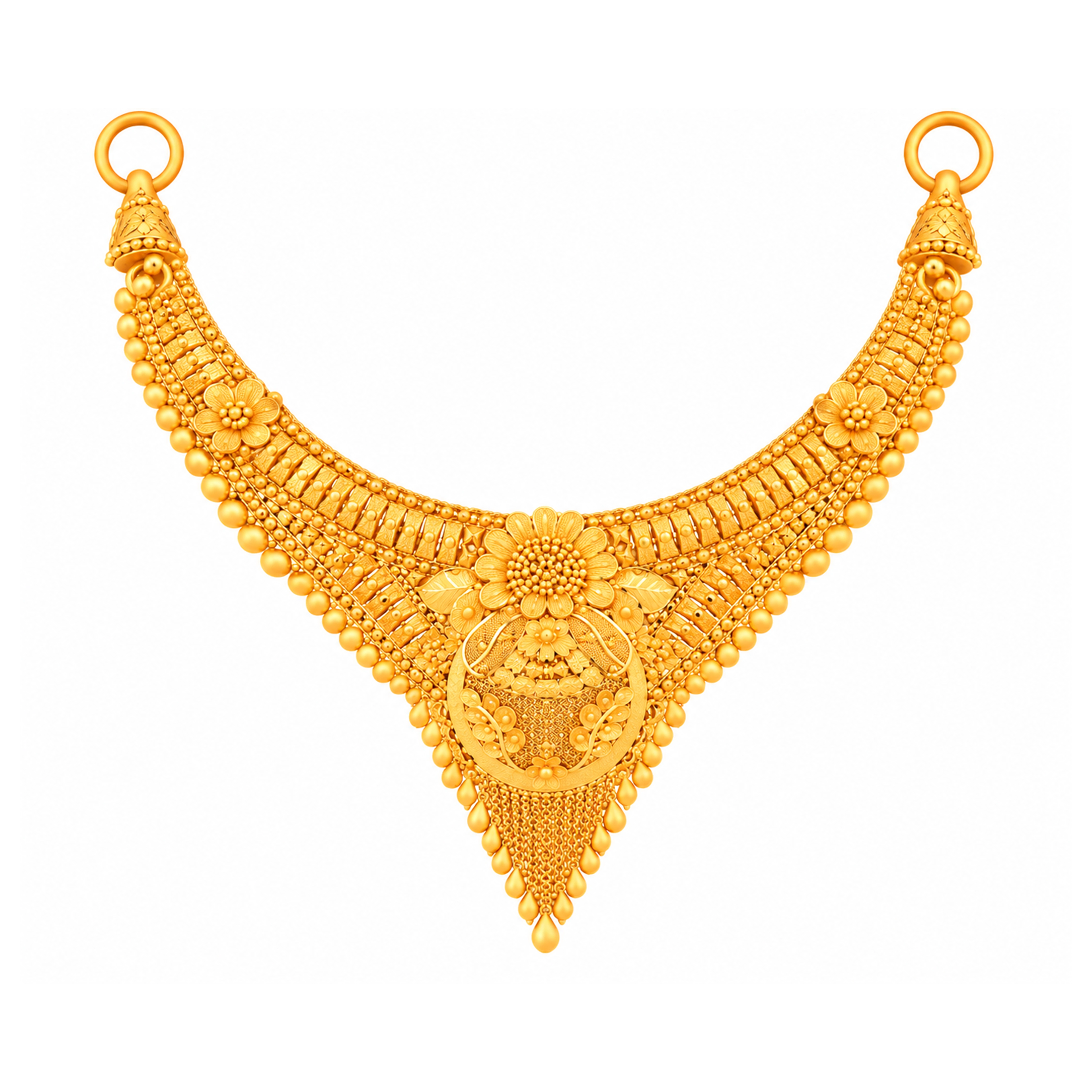 The GSS021516922 Gold Short Necklace Set