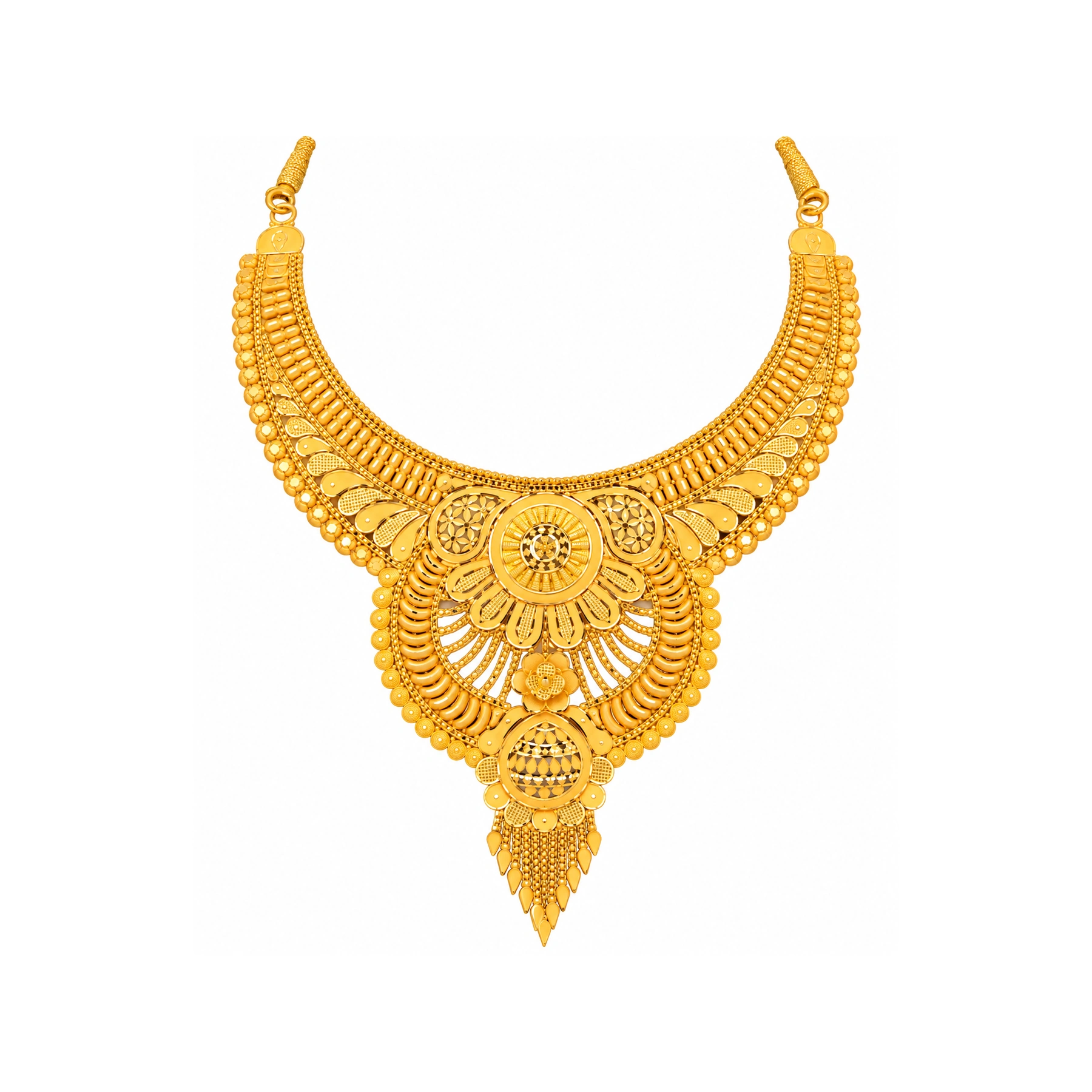 The GSS021519744 Gold Short Necklace Set