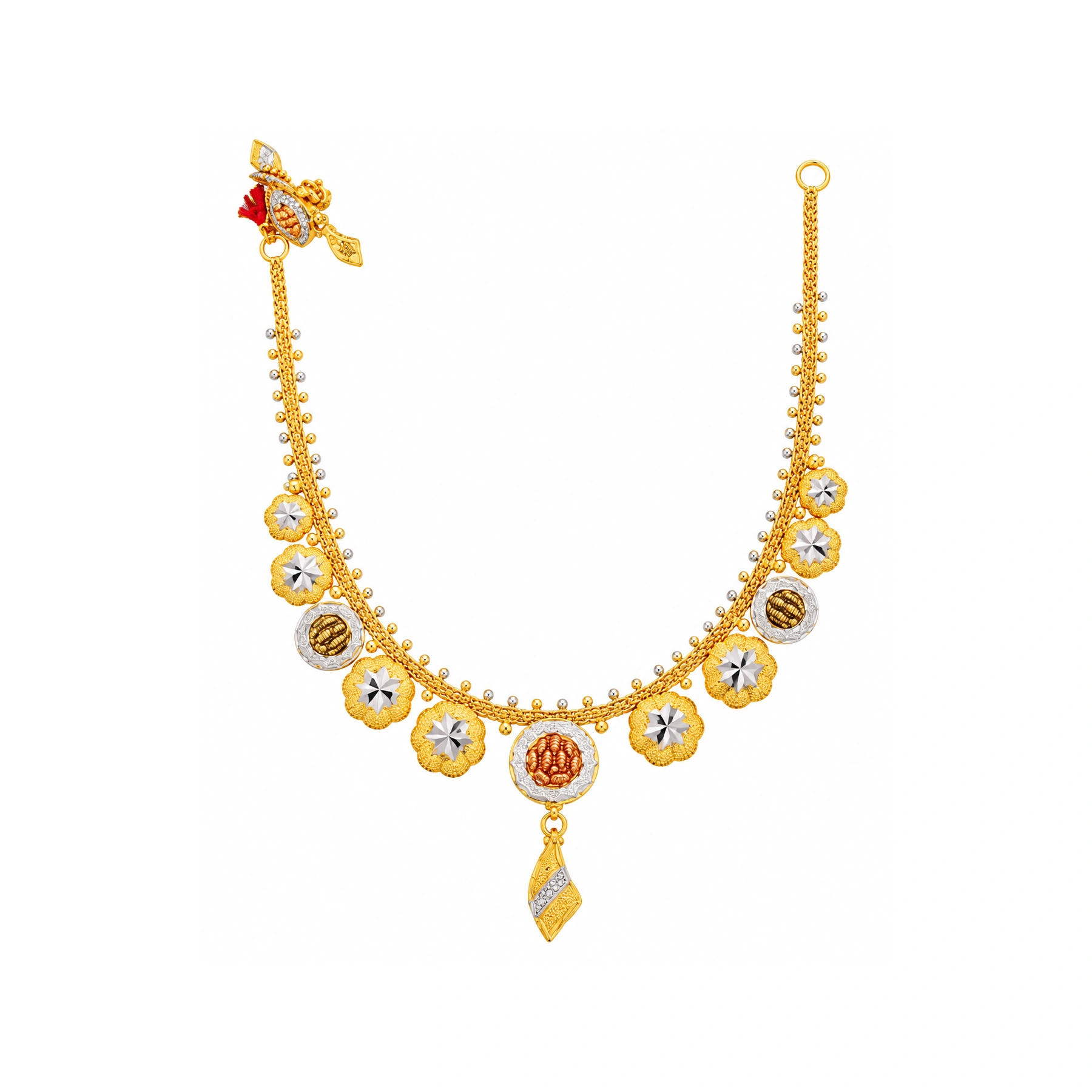 The GSS021520000 Gold Short Necklace Set