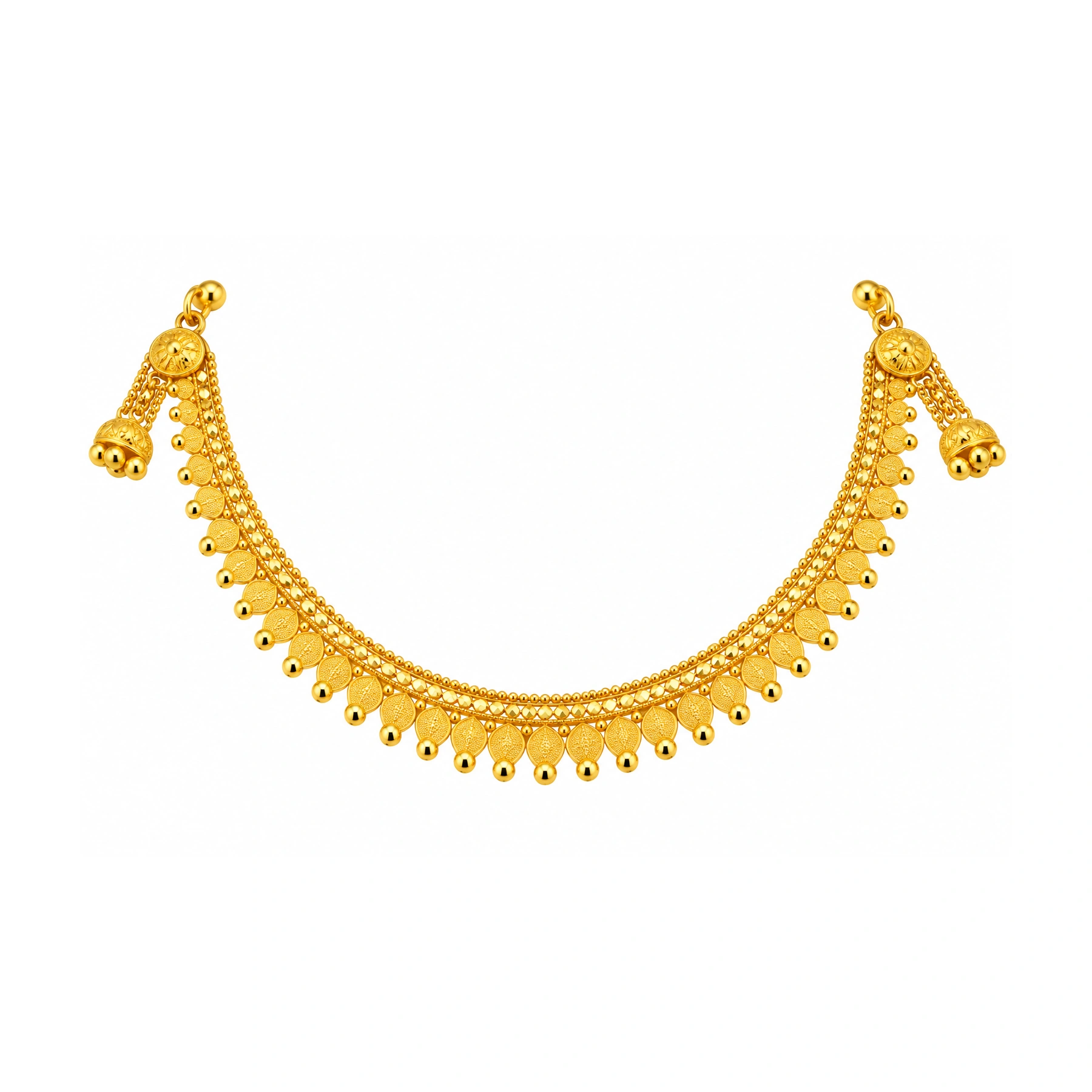The GSS022610202 Gold Short Necklace Set