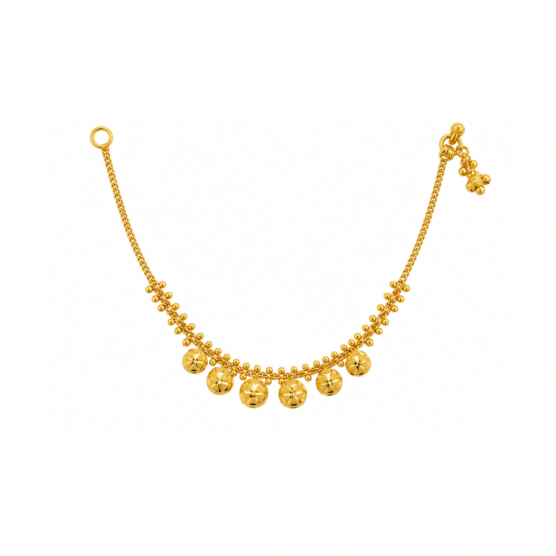 The GSS025615647 Gold Short Necklace Set