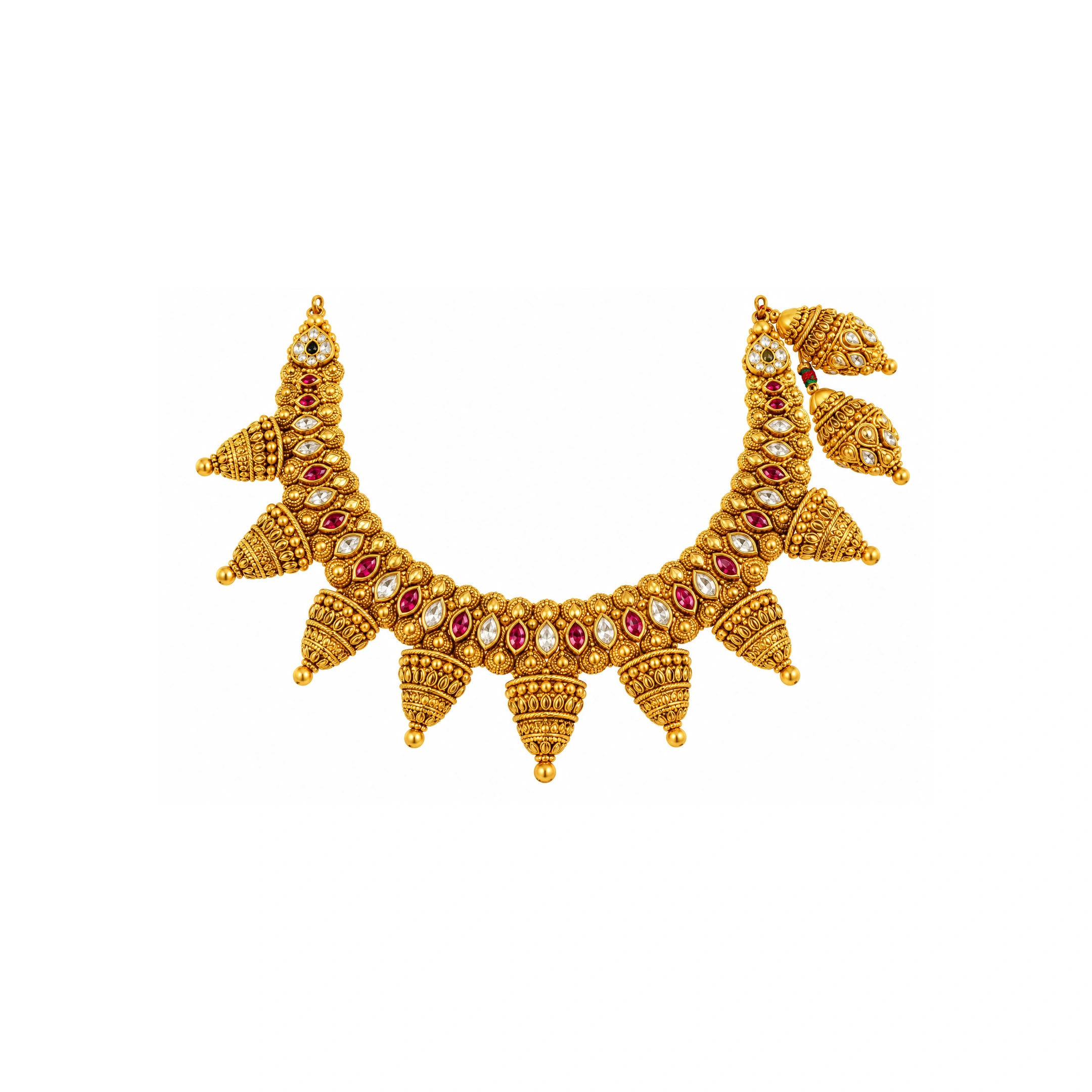 The GSS02610316 Gold Short Necklace Set