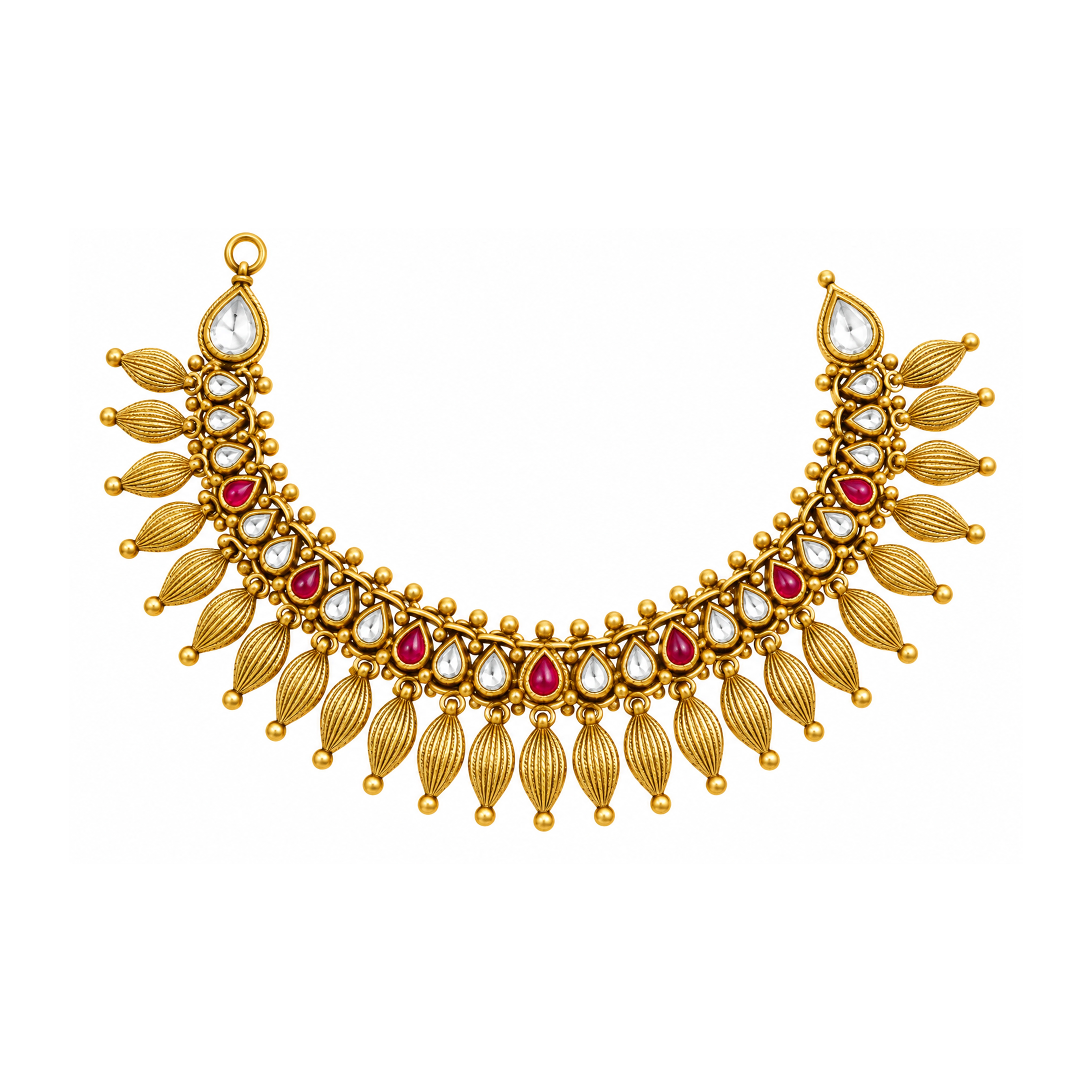 The GSS026110950 Gold Short Necklace Set
