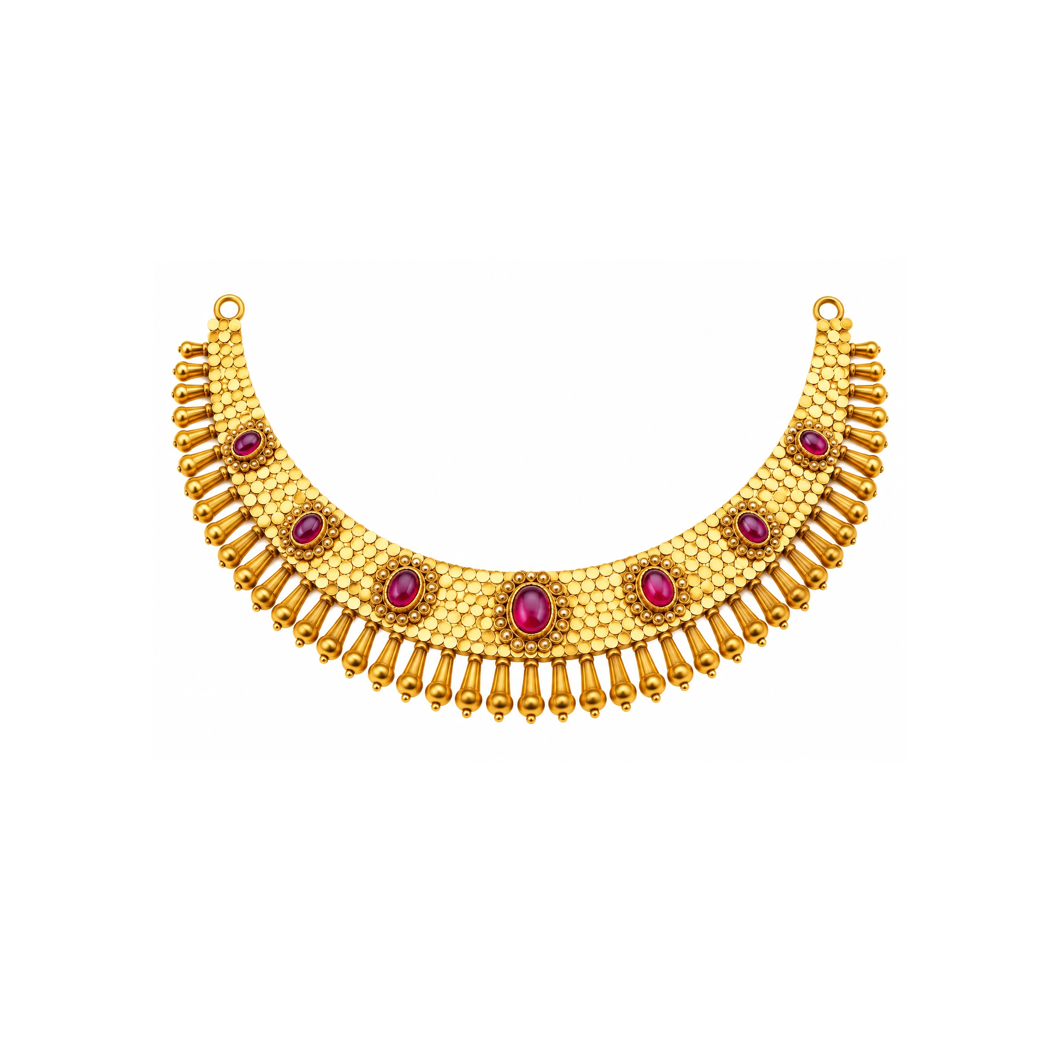 The GSS026111094 Gold Short Necklace Set