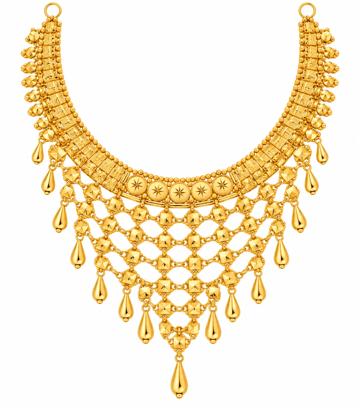 The GSS026400005 Gold Short Necklace Set
