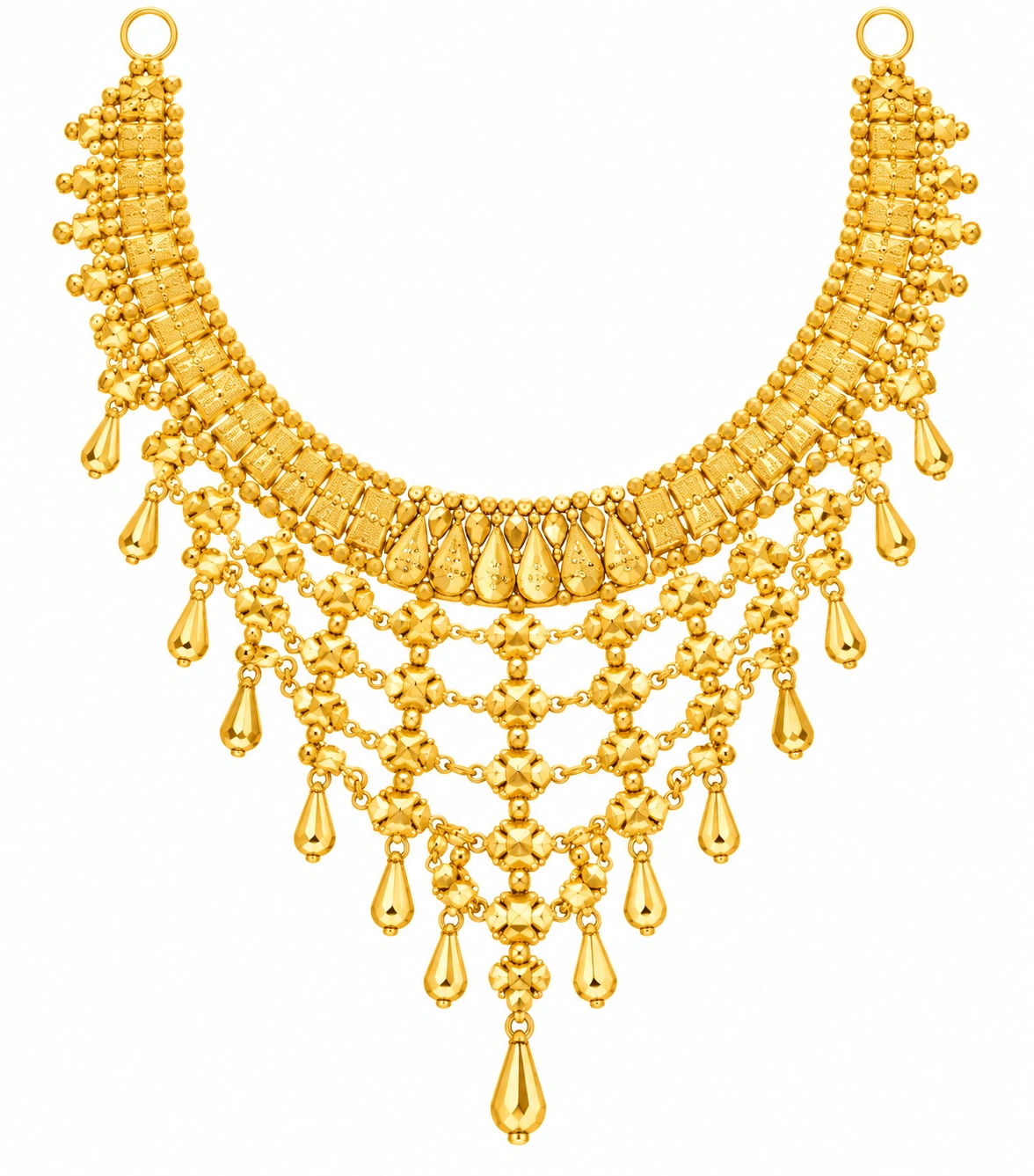 The GSS026400006 Gold Short Necklace Set