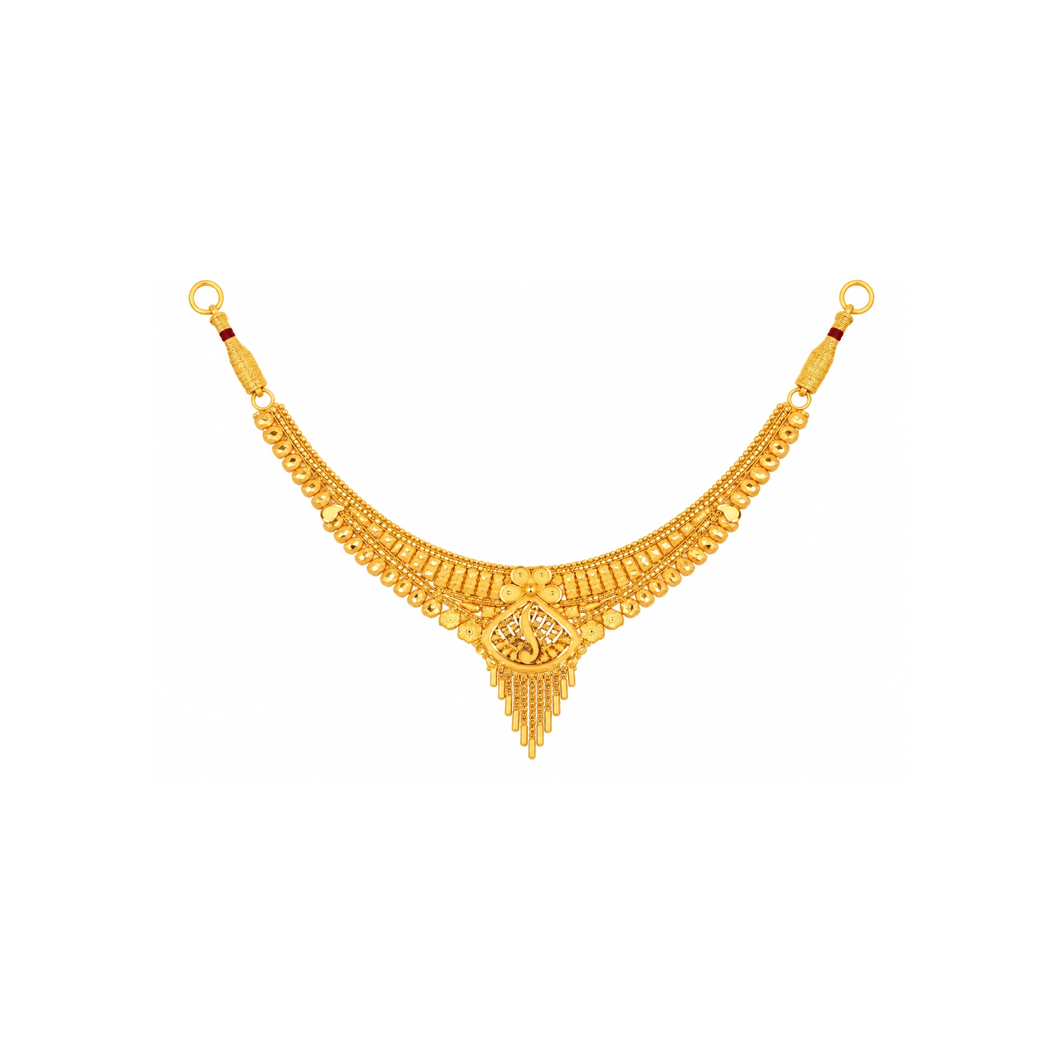 The GSS026511466 Gold Short Necklace Set