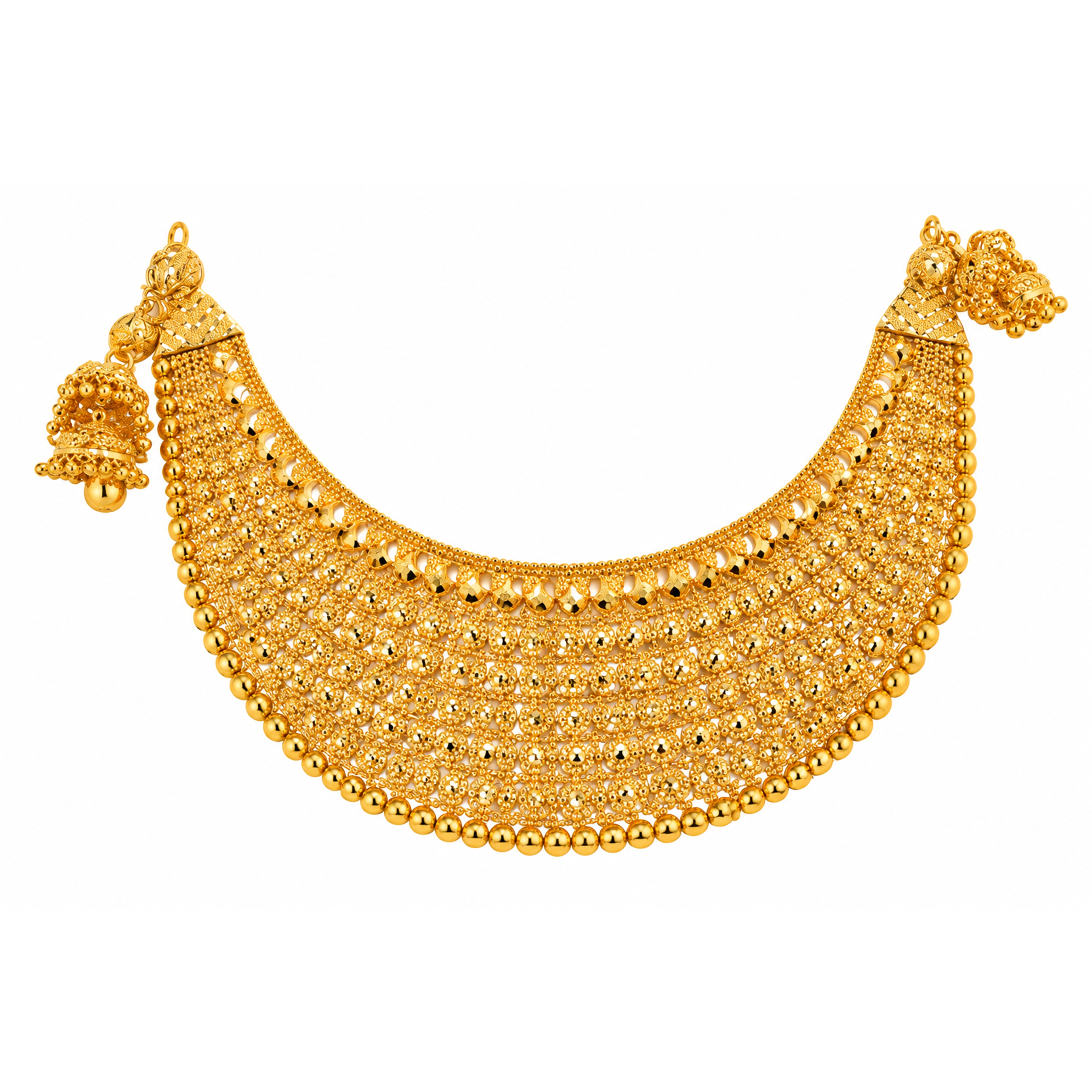 The GSS026810011 Gold Short Necklace Set