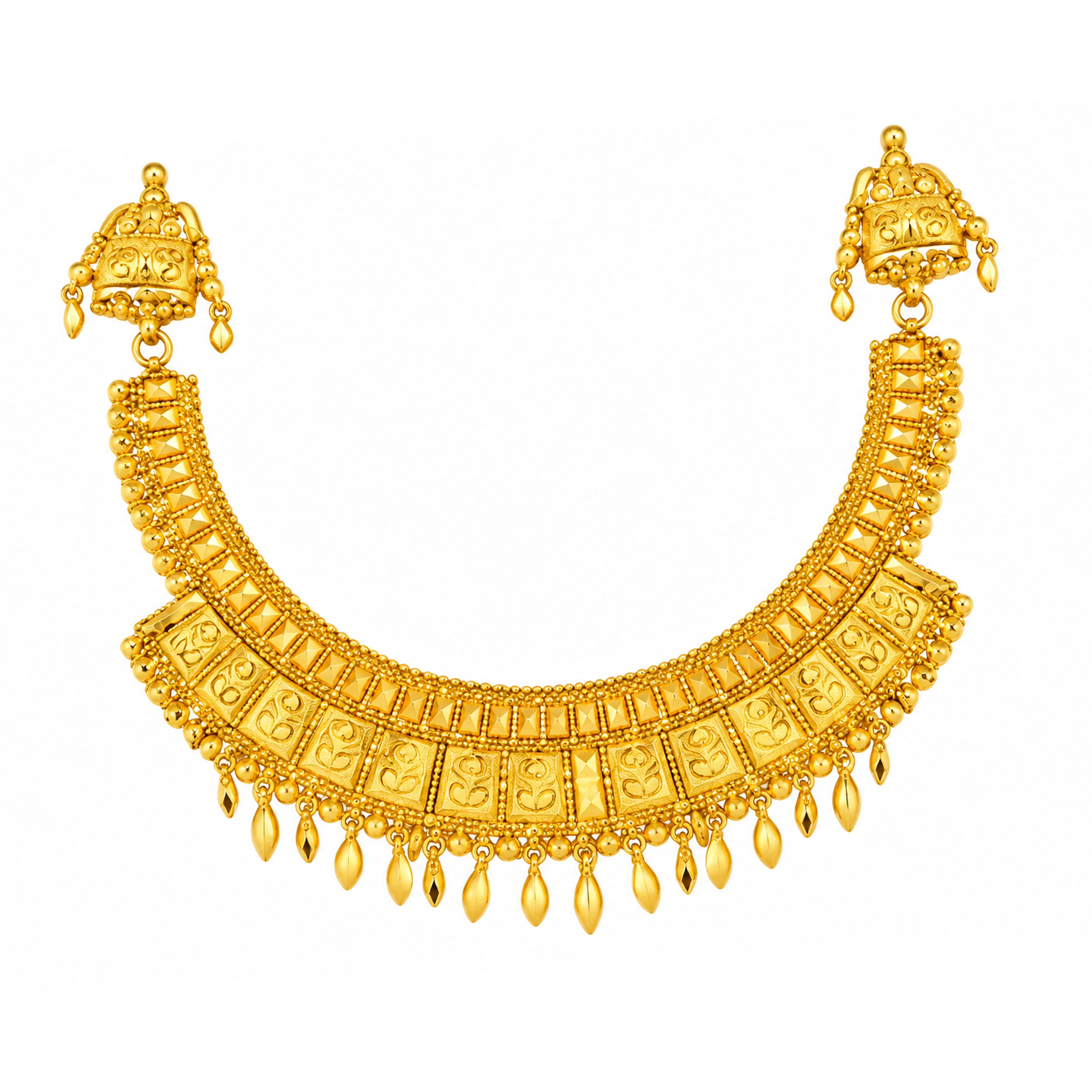 The GSS058411506 Gold Short Necklace Set