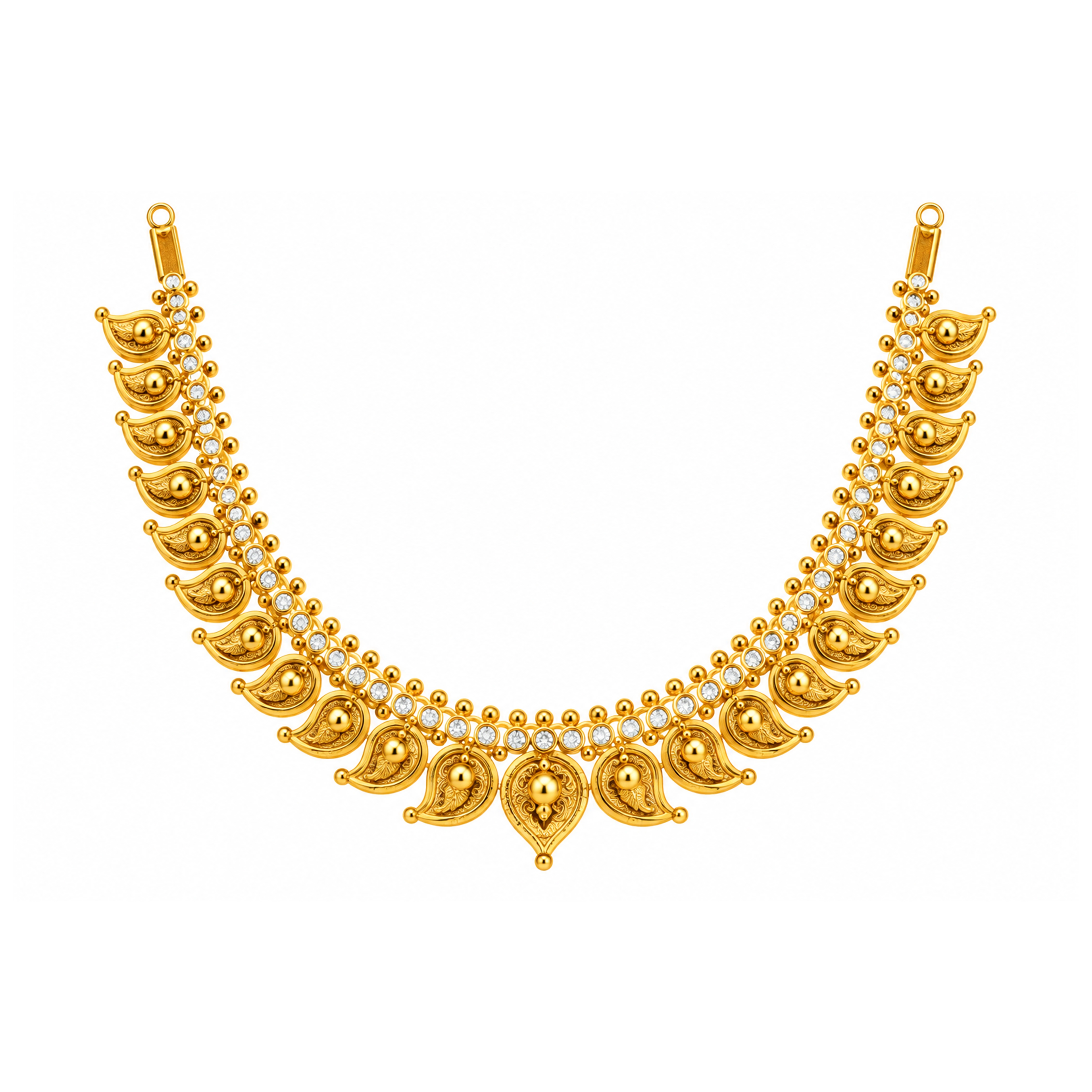 The GSS060310588 Gold Short Necklace Set