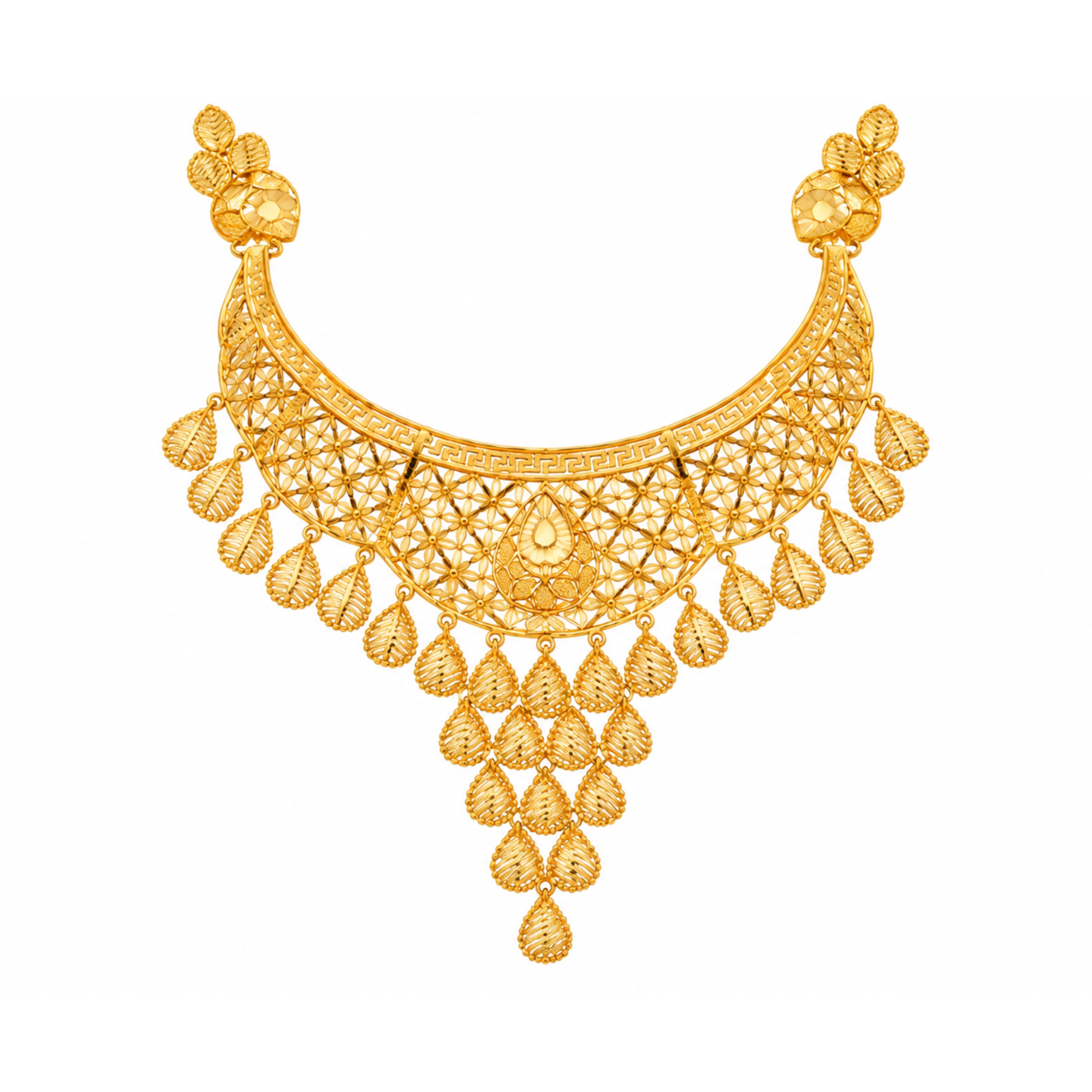The GSS060310600 Gold Short Necklace Set