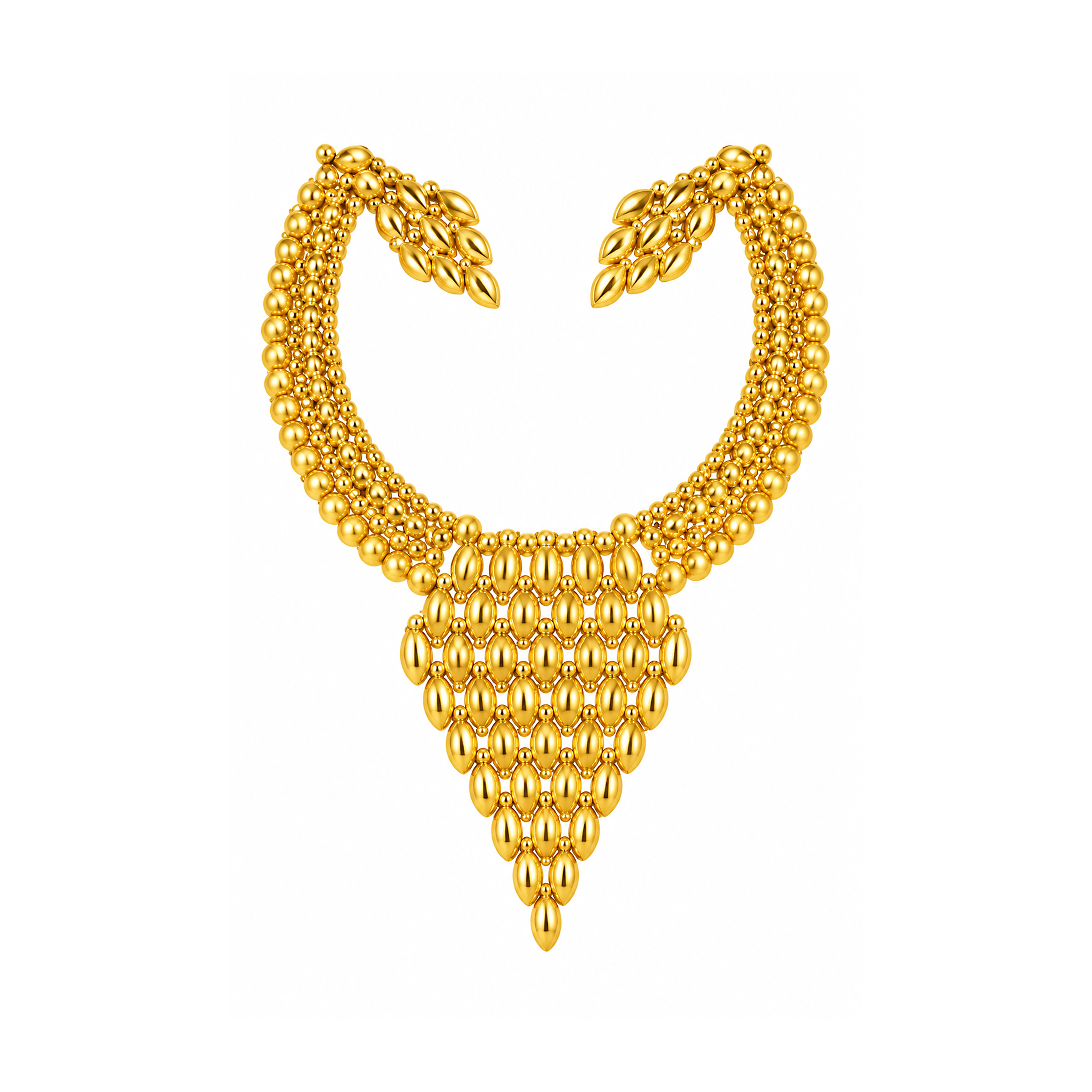 The GSS06660429 Gold Short Necklace Set