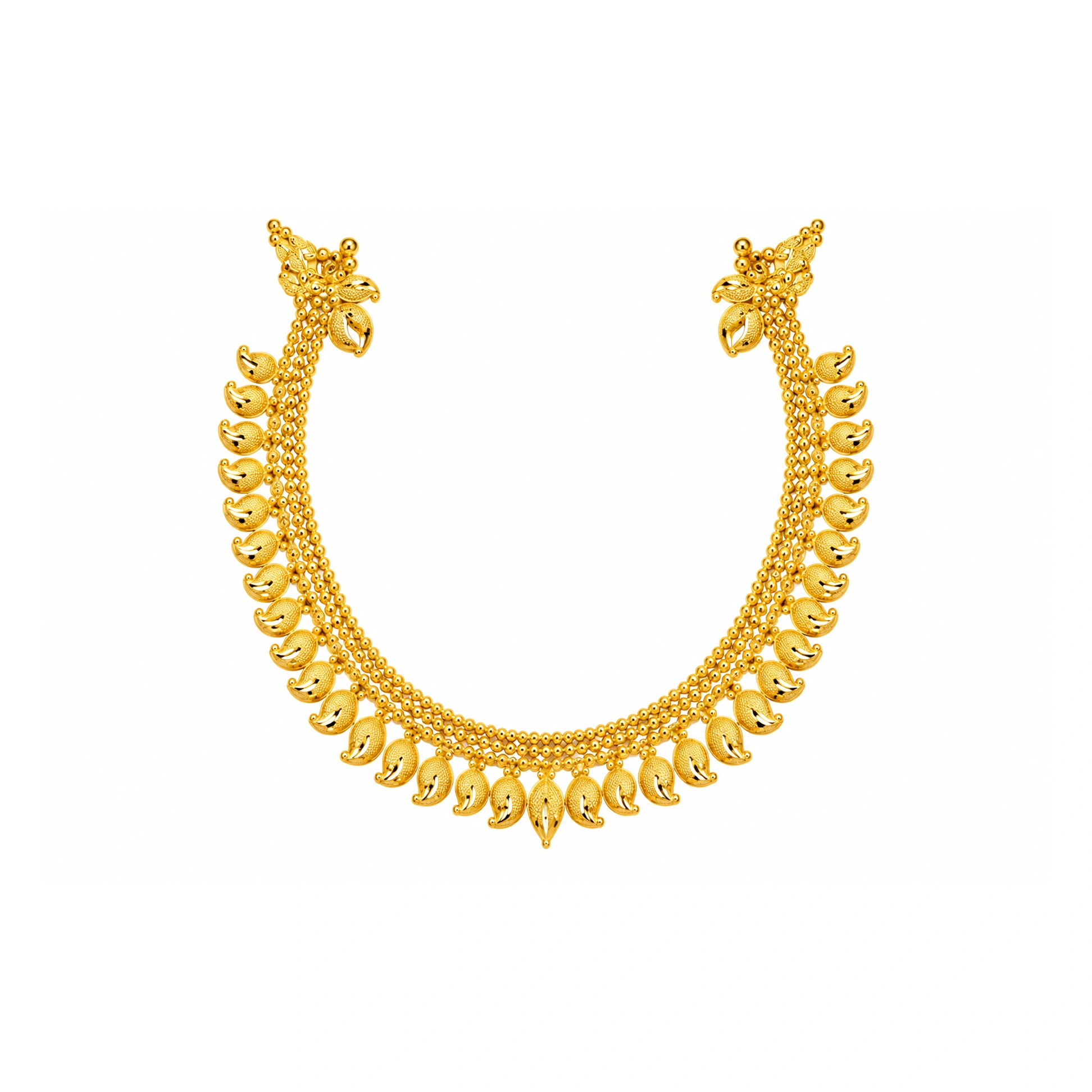 The GSS066610104 Gold Short Necklace Set