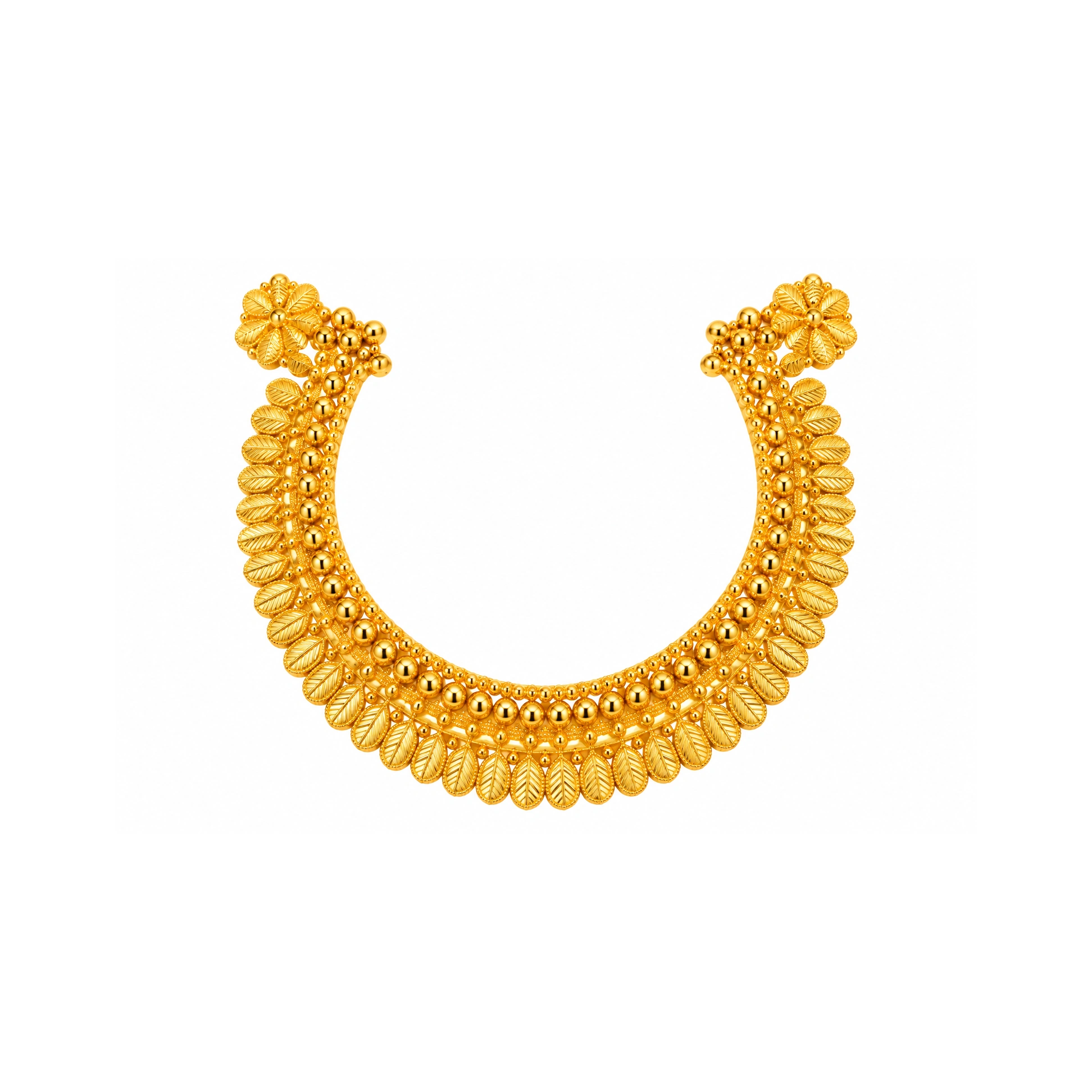 The GSS066610116 Gold Short Necklace Set