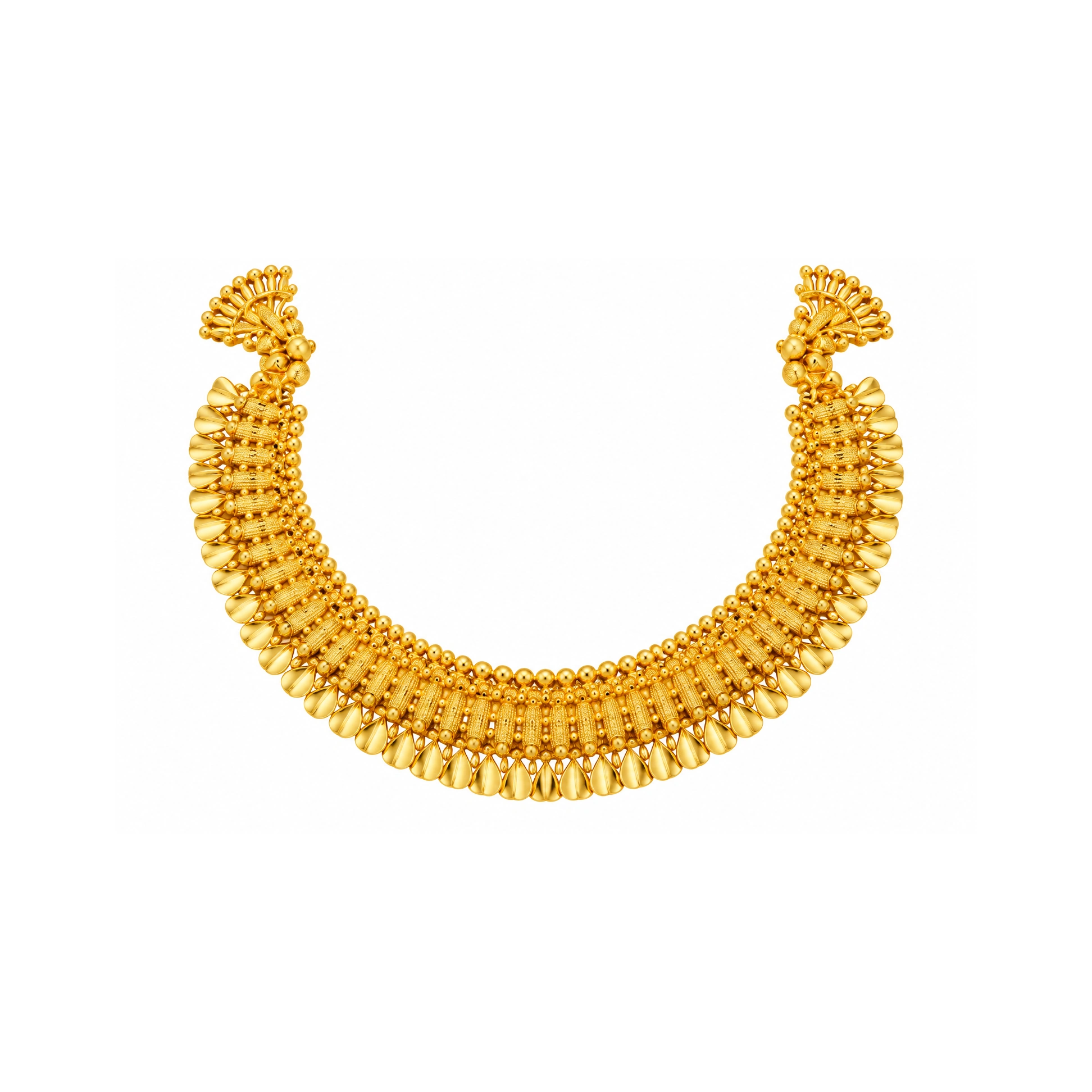 The GSS066710348 Gold Short Necklace Set