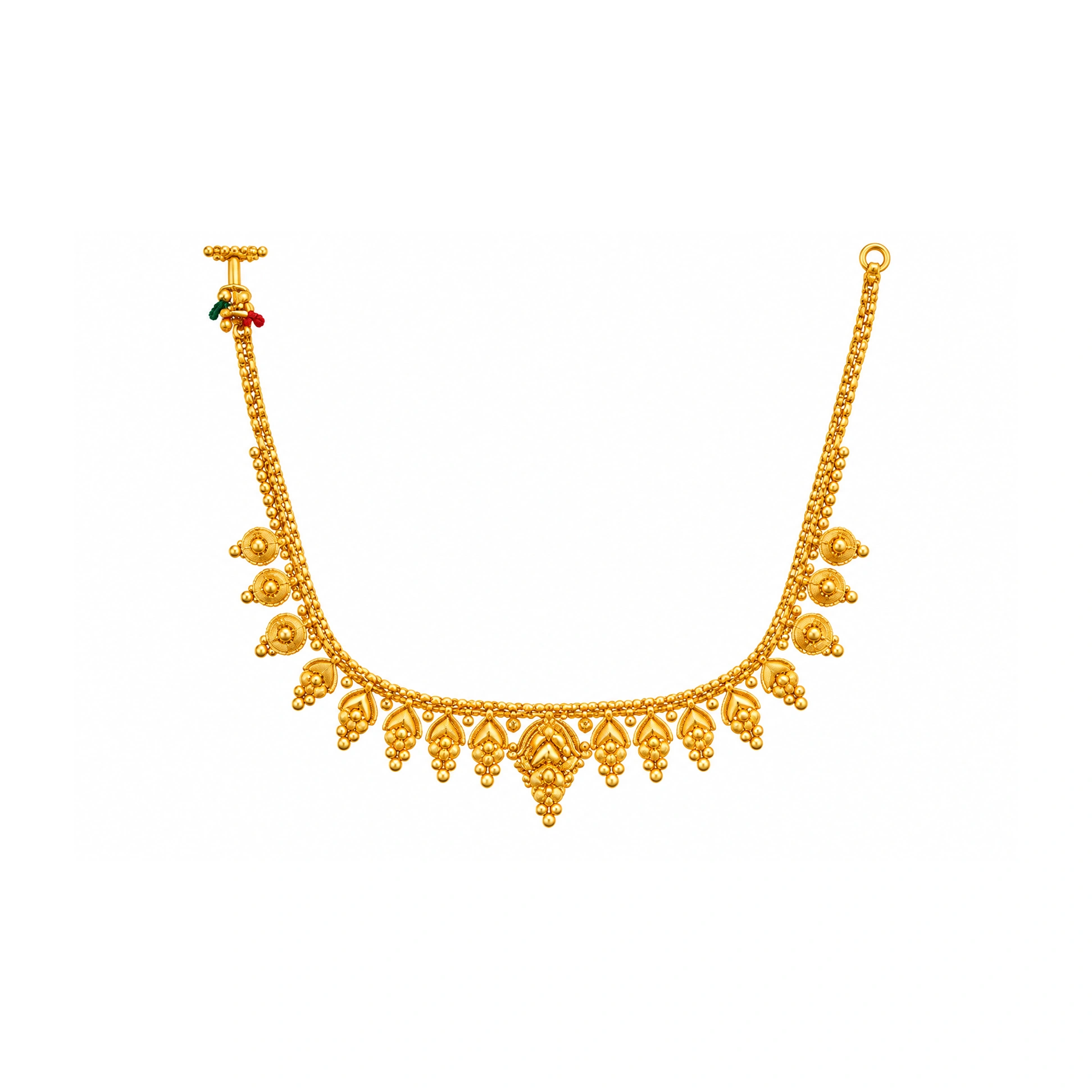 The GSS066910006 Gold Short Necklace Set