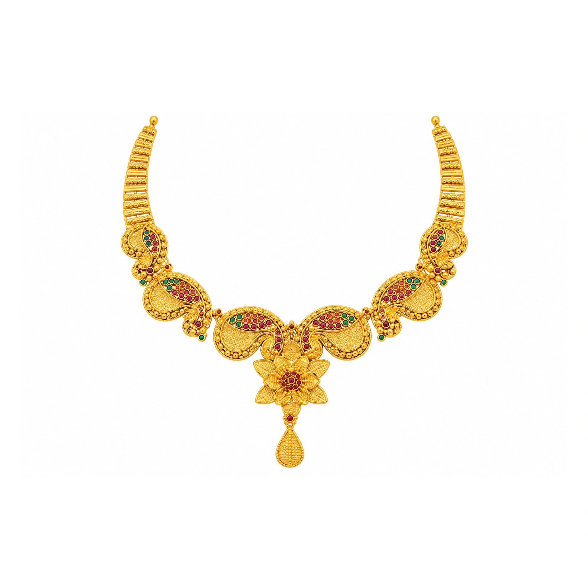 The GSS080210927 Gold Short Necklace Set