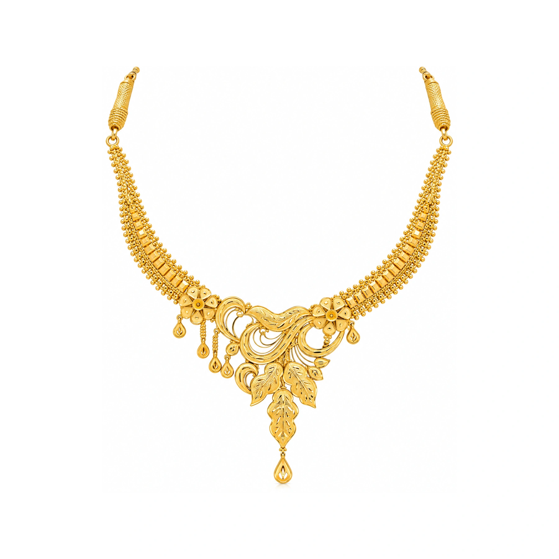 The GSS080410408 Gold Short Necklace Set