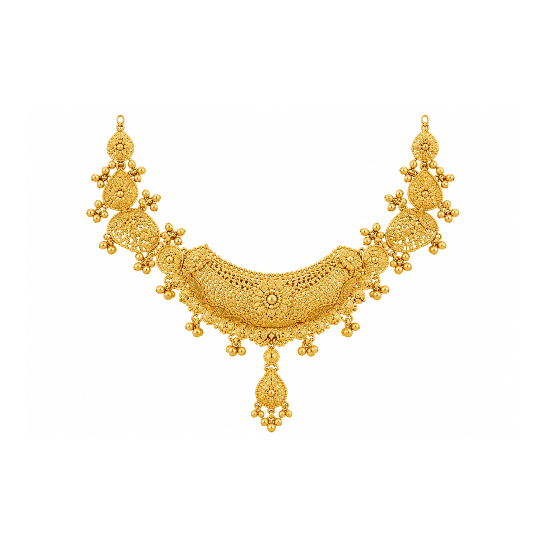 The GSS080510029 Gold Short Necklace Set
