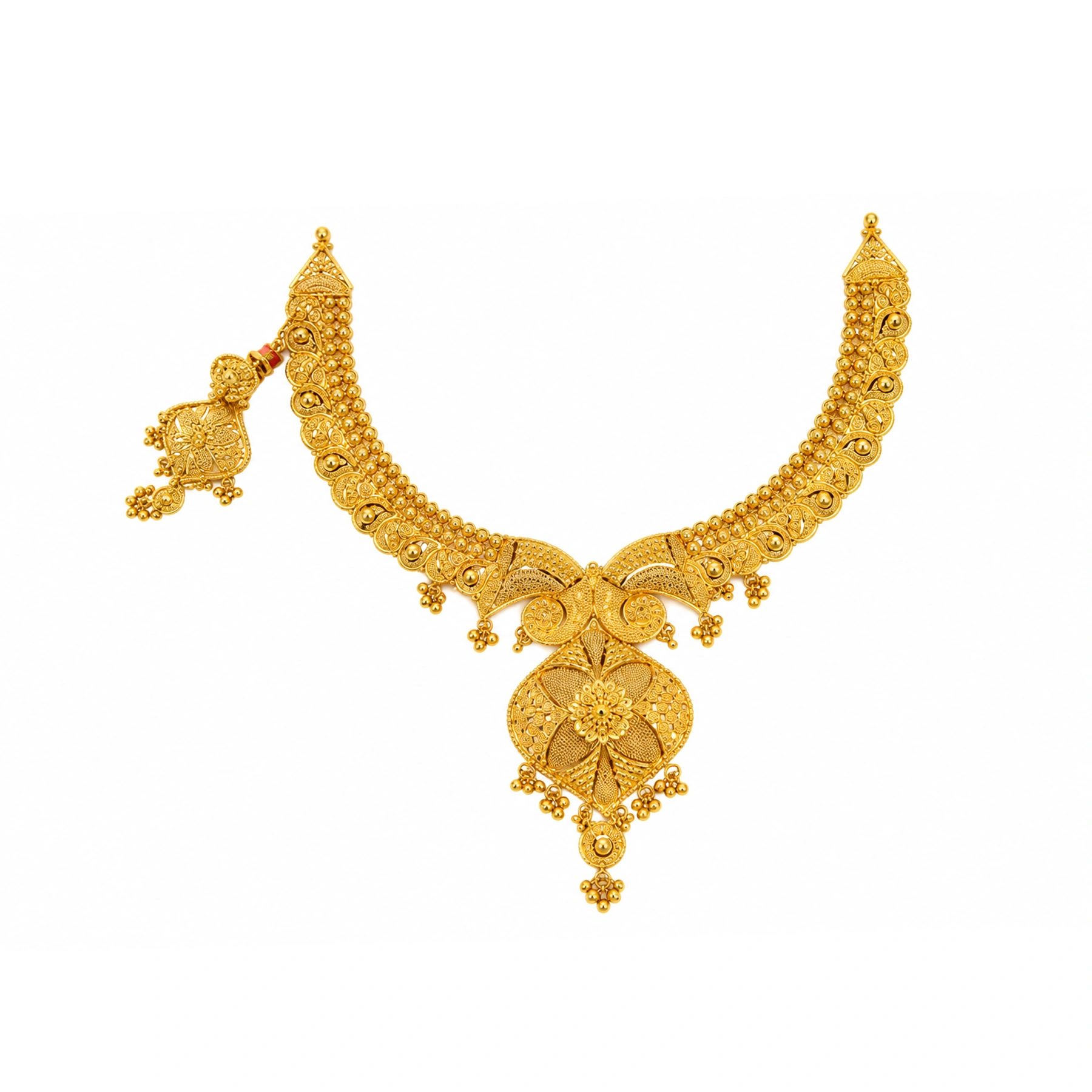 The GSS080510034 Gold Short Necklace Set