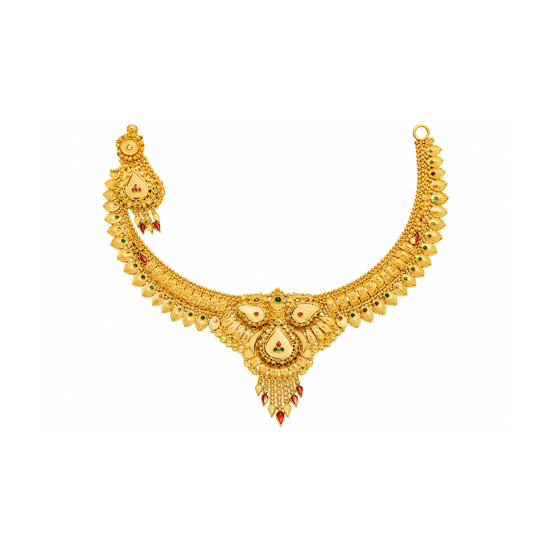 The GSS080710029 Gold Short Necklace Set