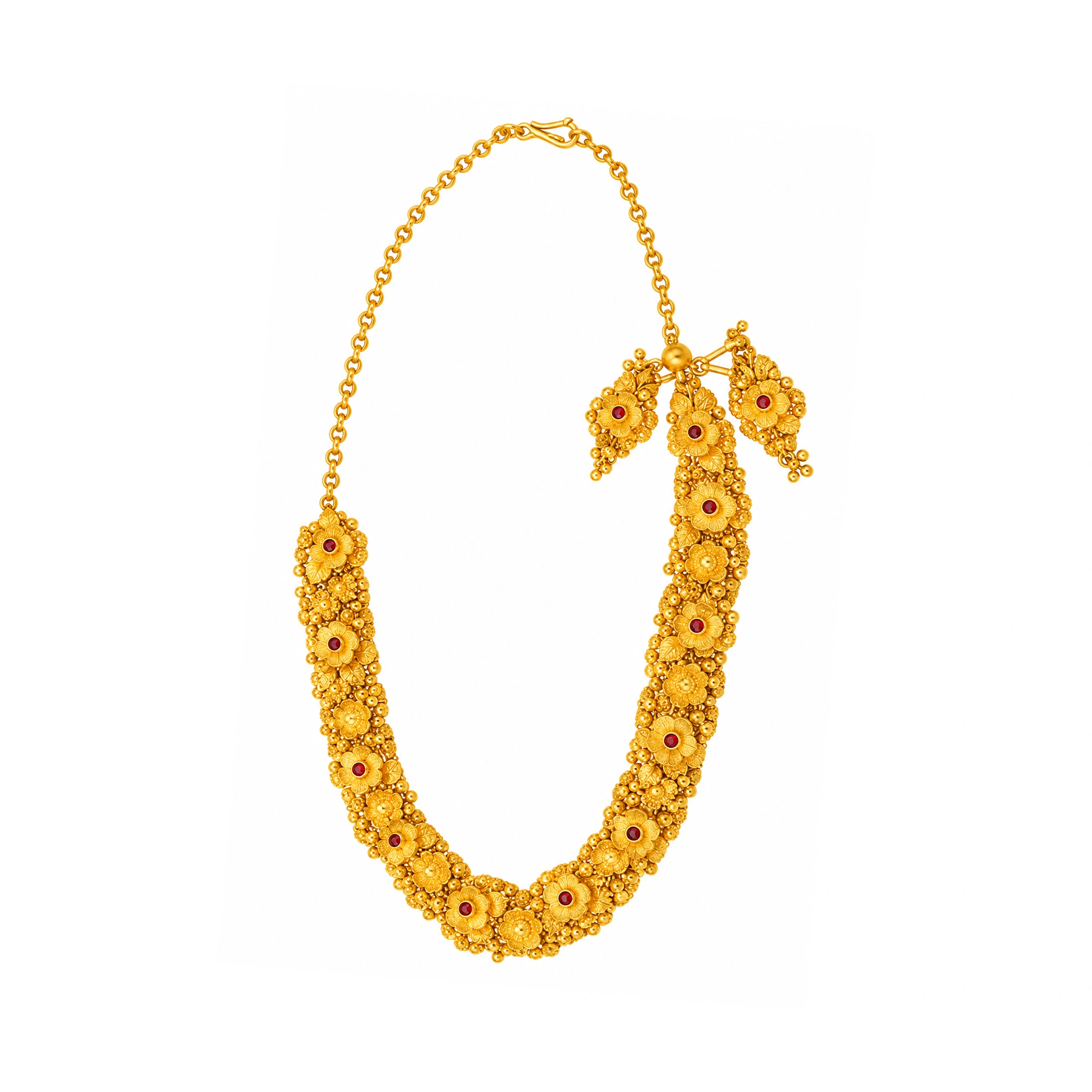 The GSS080710048 Gold Short Necklace Set