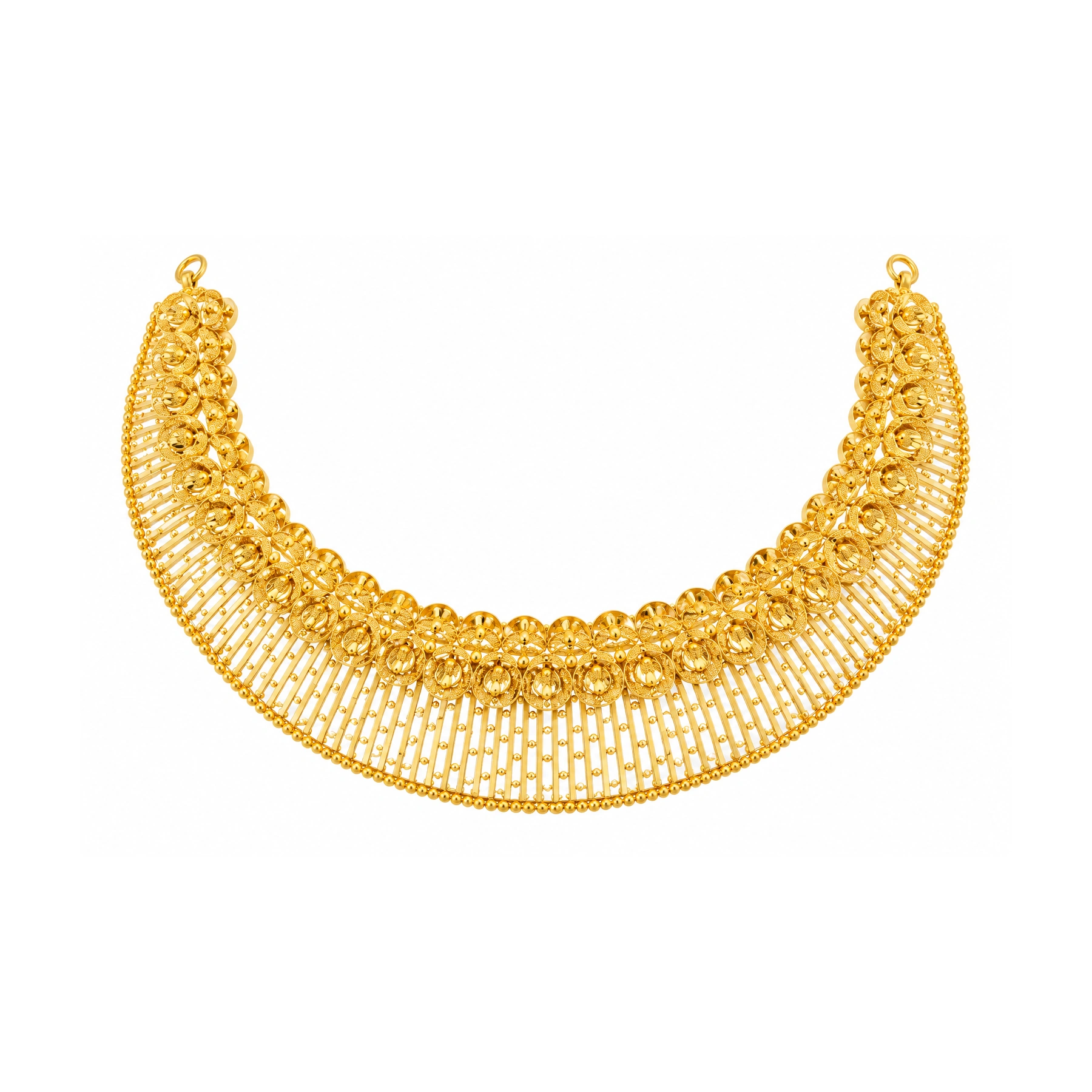 The GSS081910304 Gold Short Necklace Set