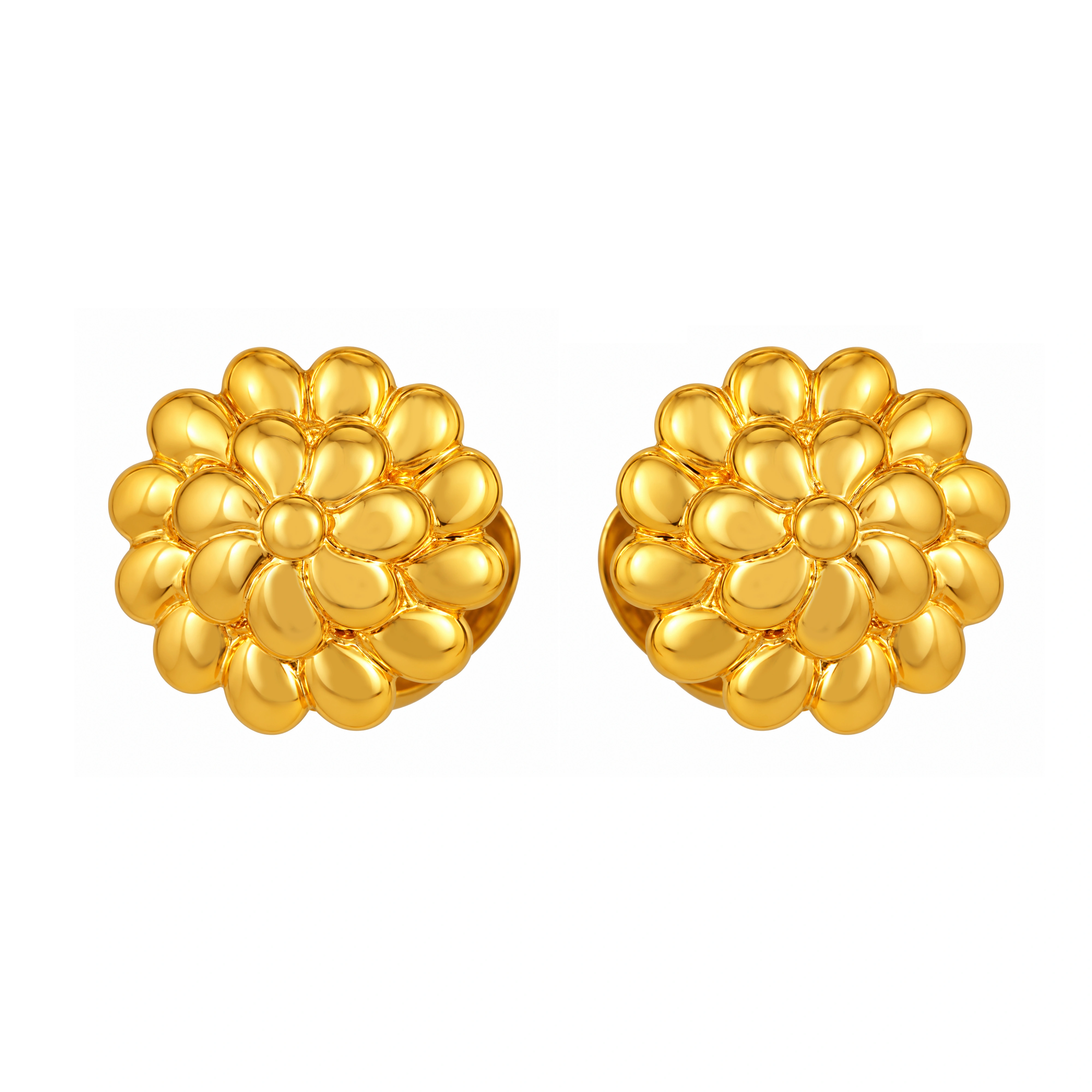 Gilded Bloom Gold Earrings 14KT